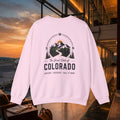 Compass Colorado Mountain Crewneck Sweatshirt — The Great State of Colorado Graphic