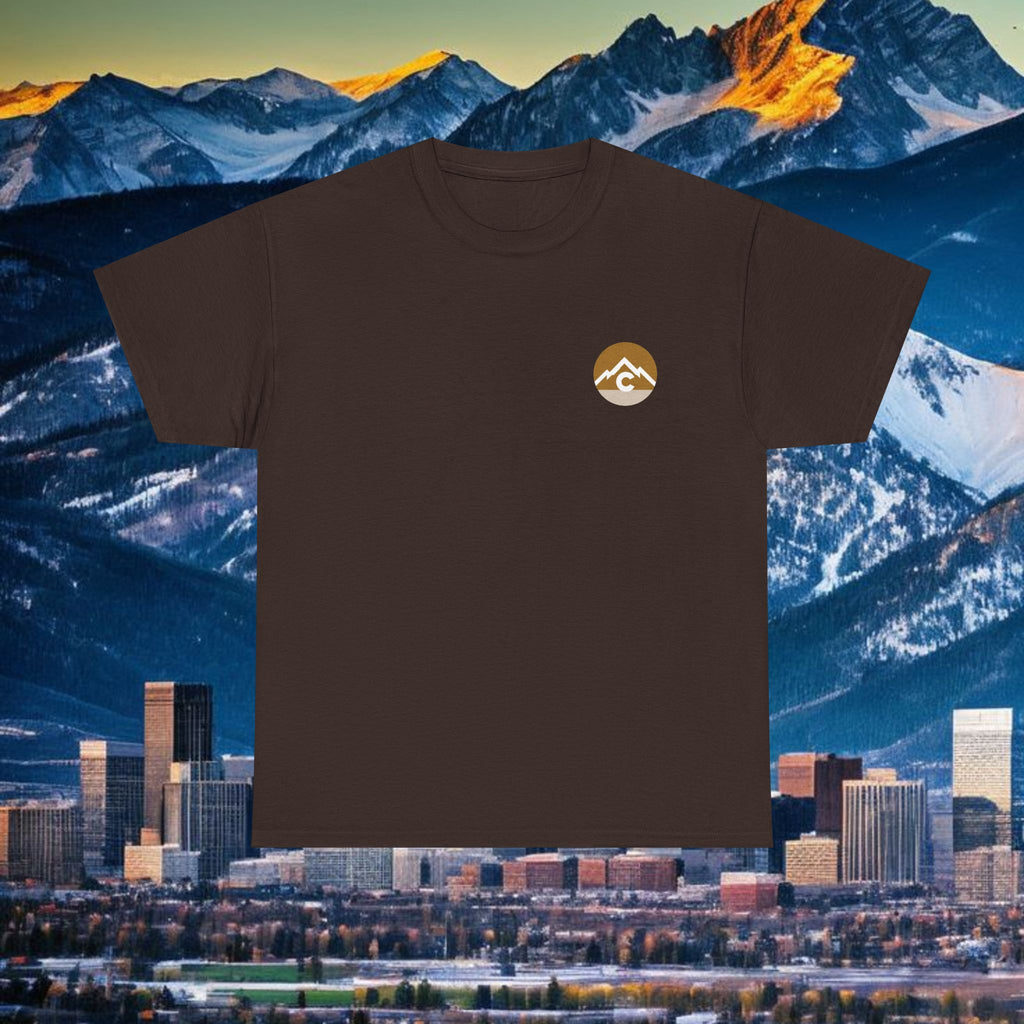 Modern - Gold Logo Front and Back Design- T-Shirt