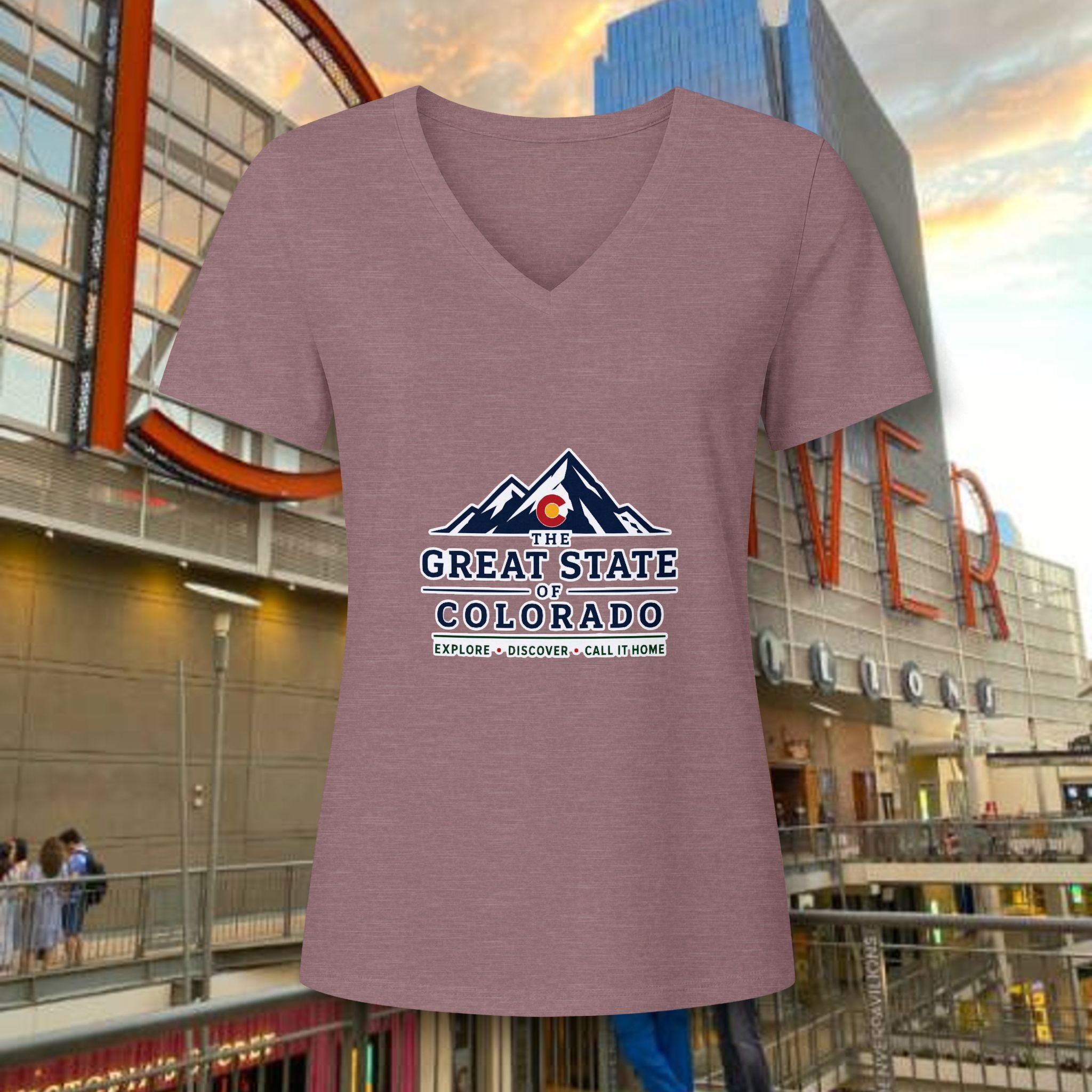 Classic Women's Relaxed Heather CVC V-Neck Tee