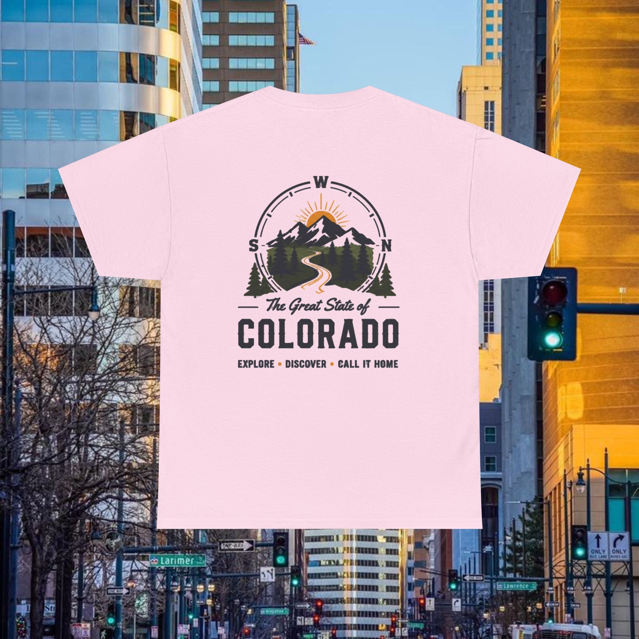 Compass back T-Shirt — The Great State of Colorado Graphic Tee
