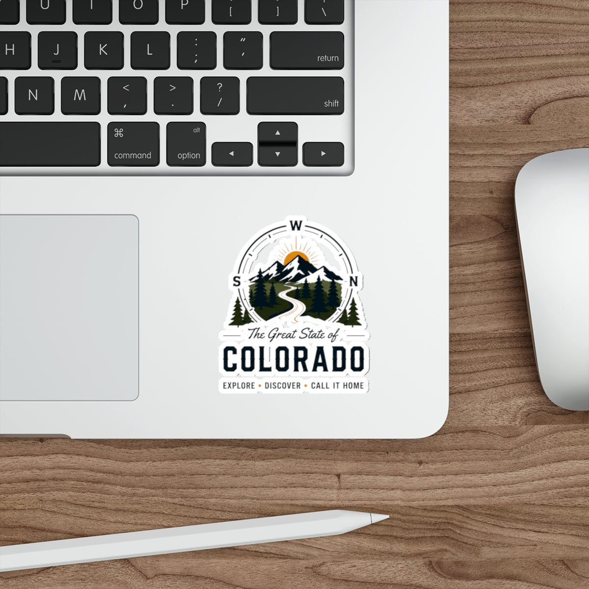 Compass Die-Cut Stickers The Great State Of Colorado