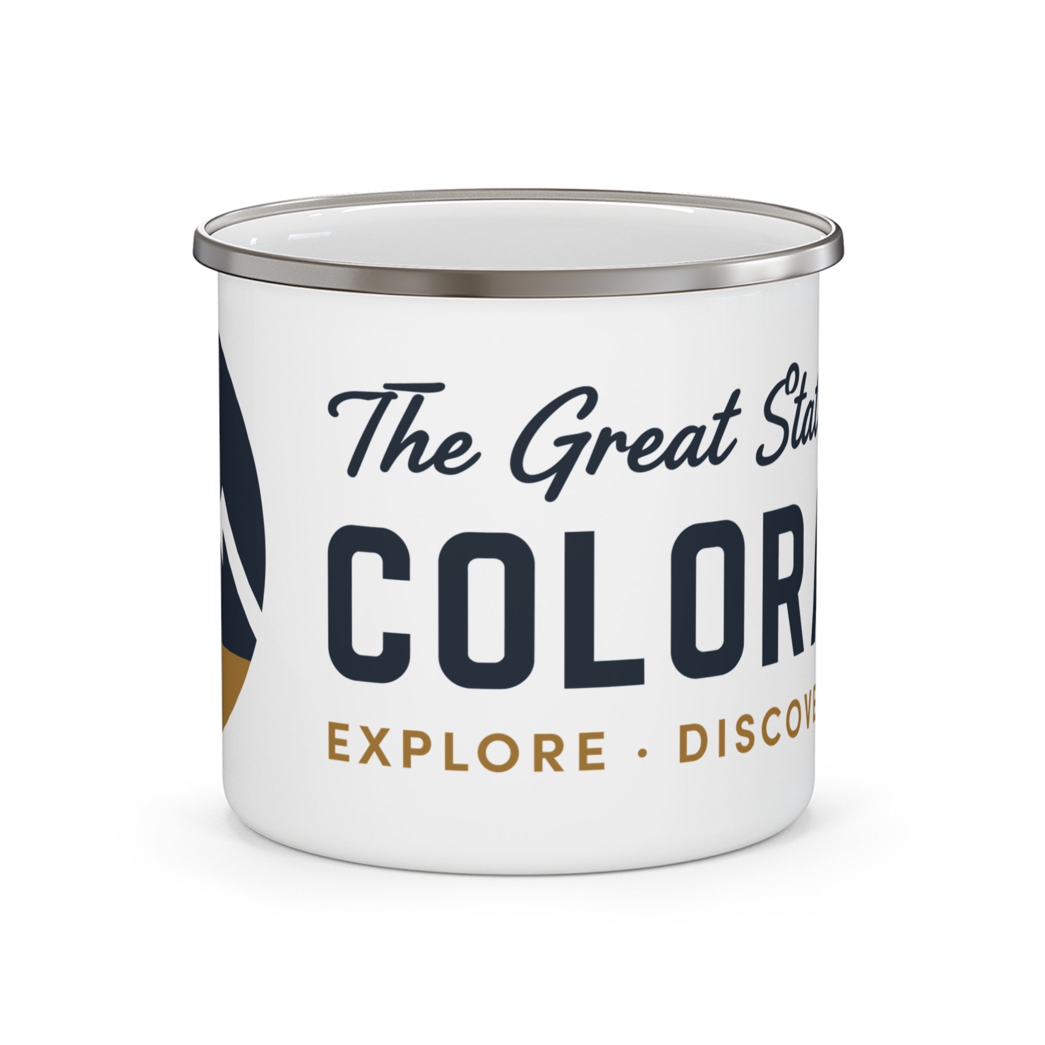 Colorado Enamel Camping Mug — "The Great State of Colorado" Camp Coffee Cup