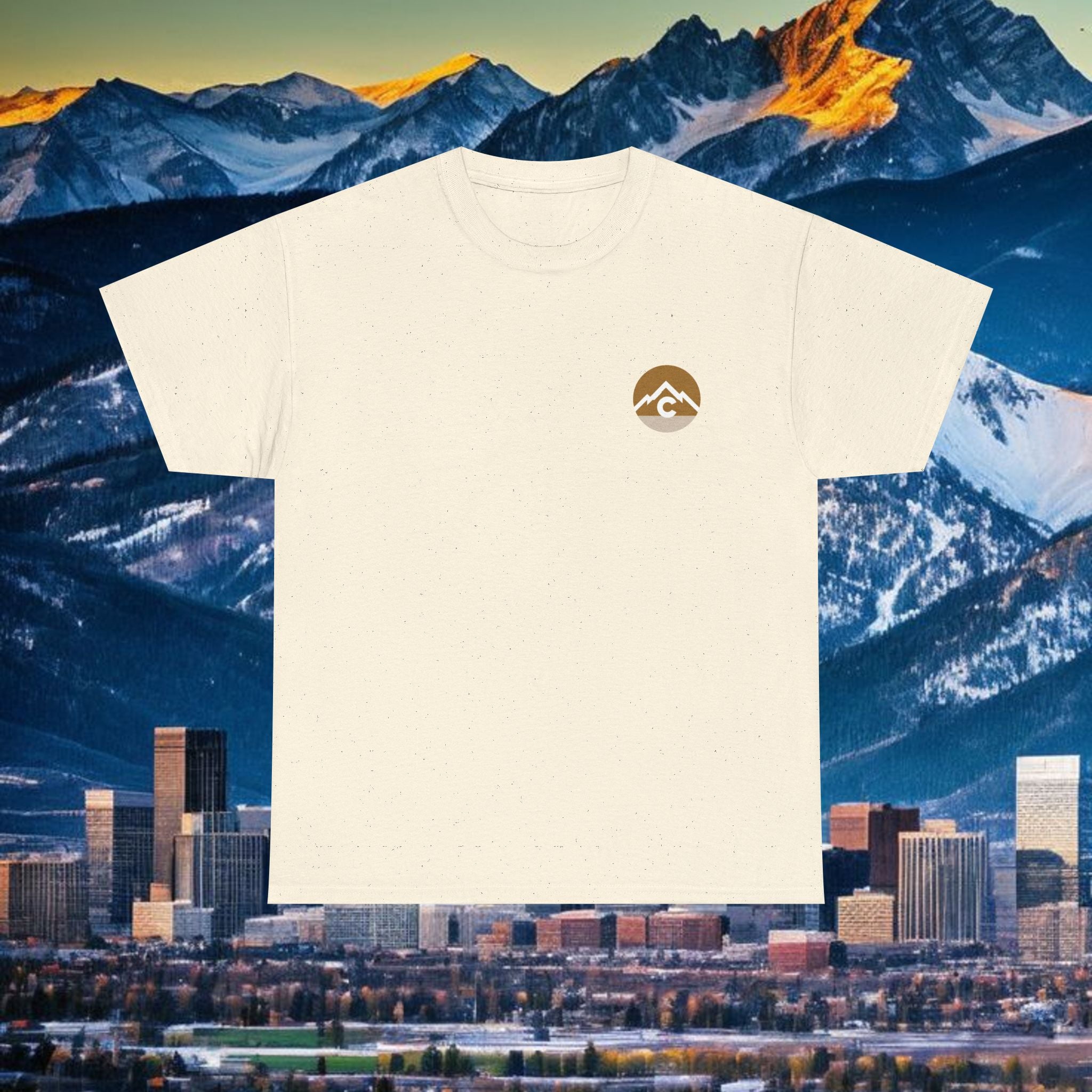 Modern - Gold Logo Front and Back Design- T-Shirt