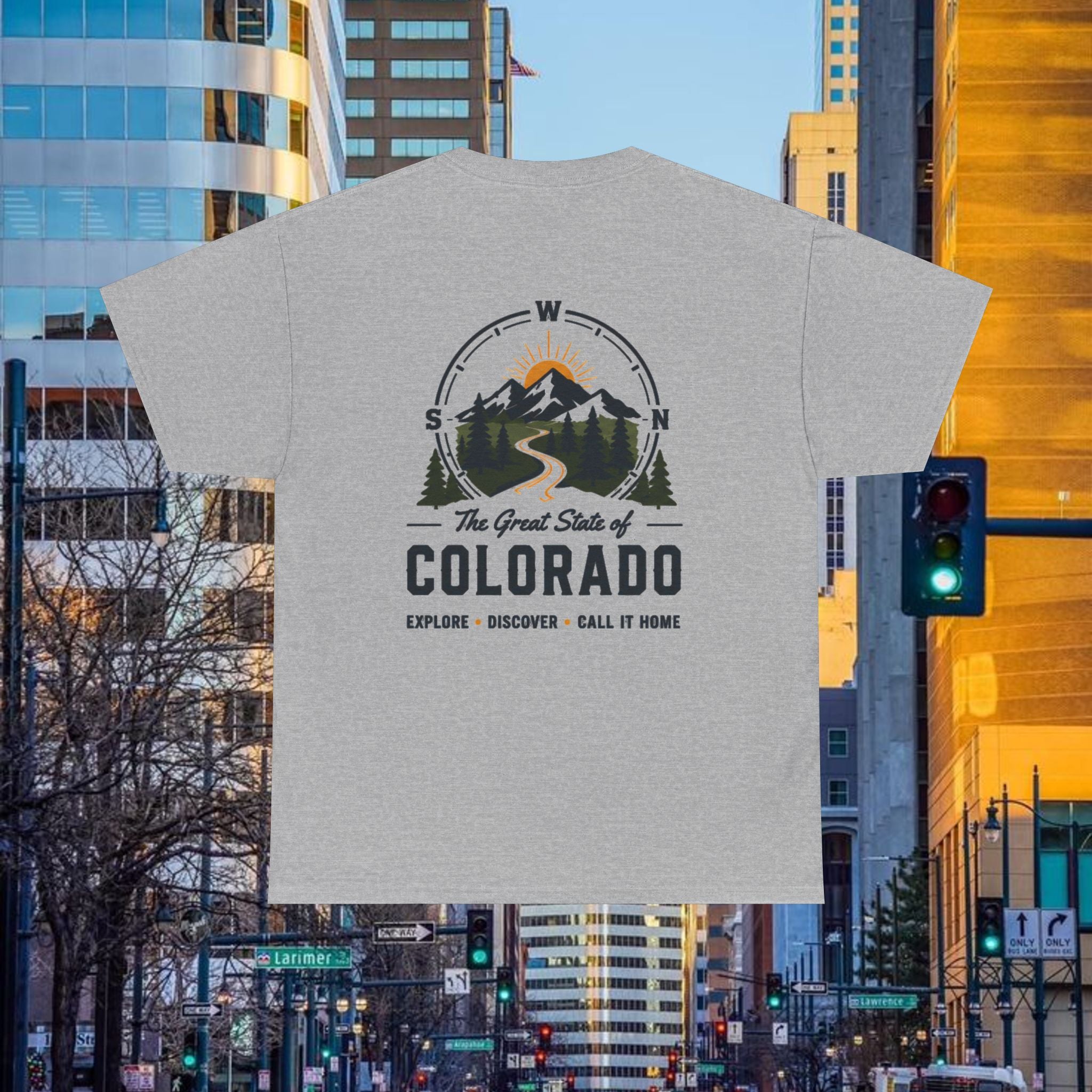 Compass back T-Shirt — The Great State of Colorado Graphic Tee