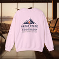 Classic Colorado Back Mountain Crewneck Sweatshirt – The Great State of Colorado Back Print