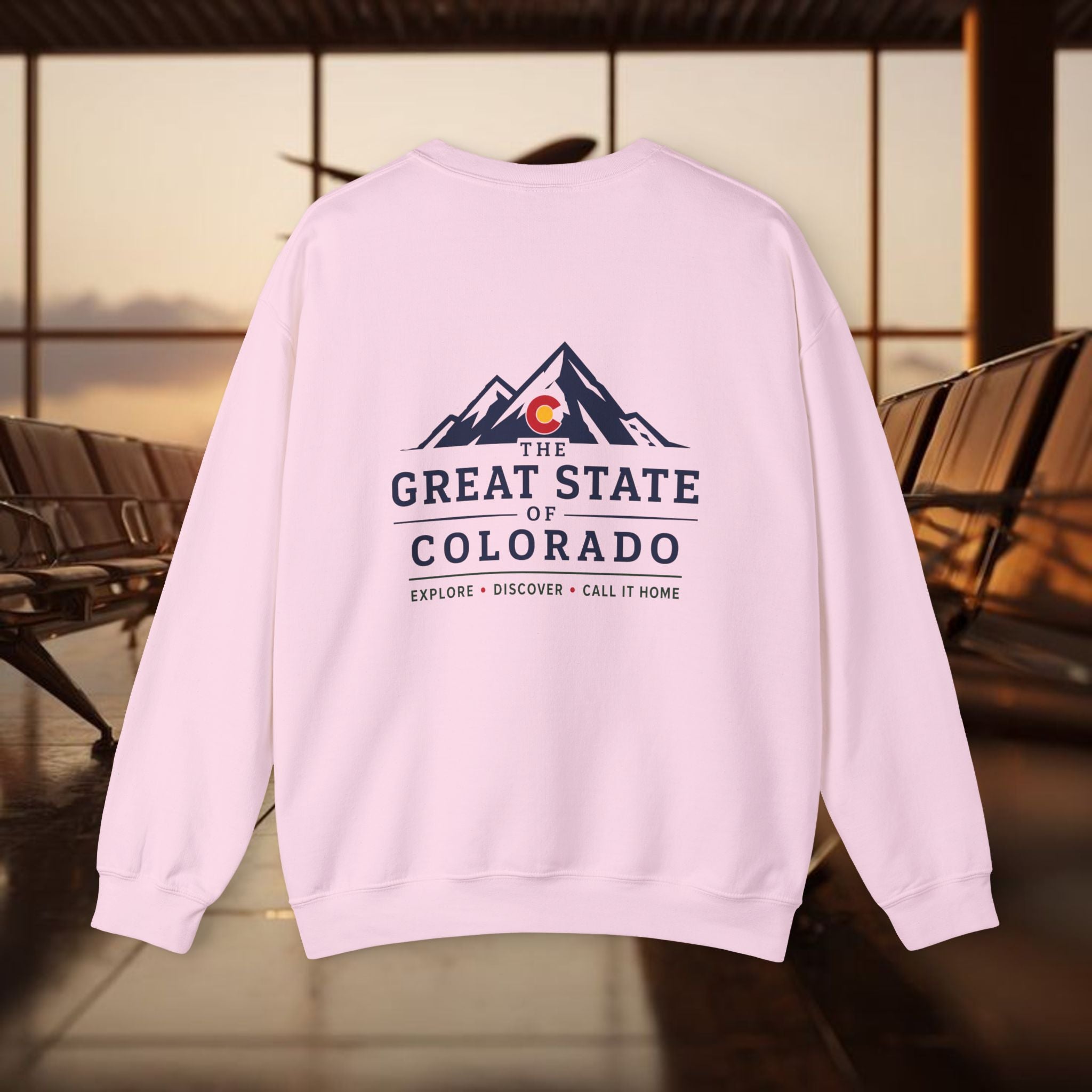 Classic Colorado Back Mountain Crewneck Sweatshirt – The Great State of Colorado Back Print