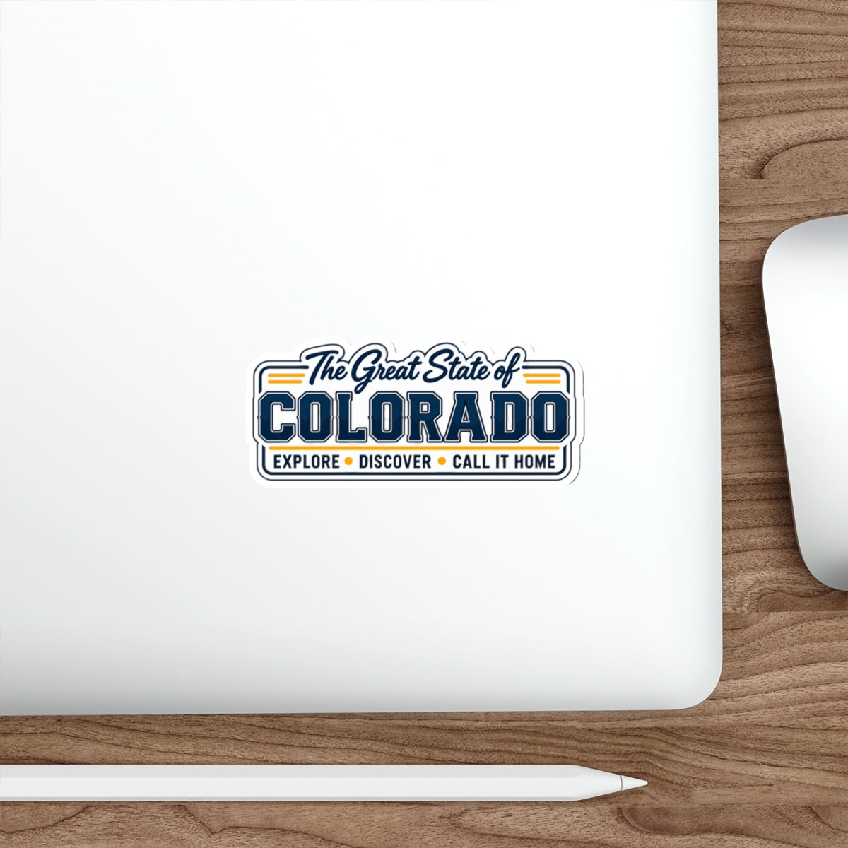 Vintage Colorado Die-Cut Sticker — "The Great State of Colorado" Travel & Adventure Decal