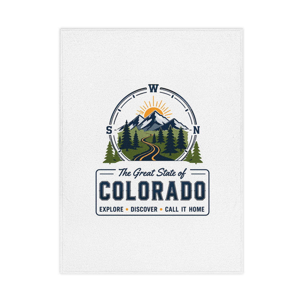 Toddler Blanket — Colorado State Logo Cozy Blanket for Kids | "The Great State of Colorado"