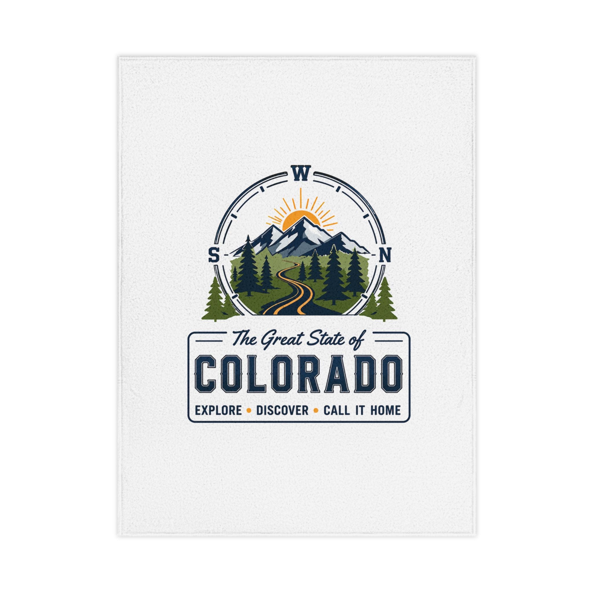 Toddler Blanket — Colorado State Logo Cozy Blanket for Kids | "The Great State of Colorado"