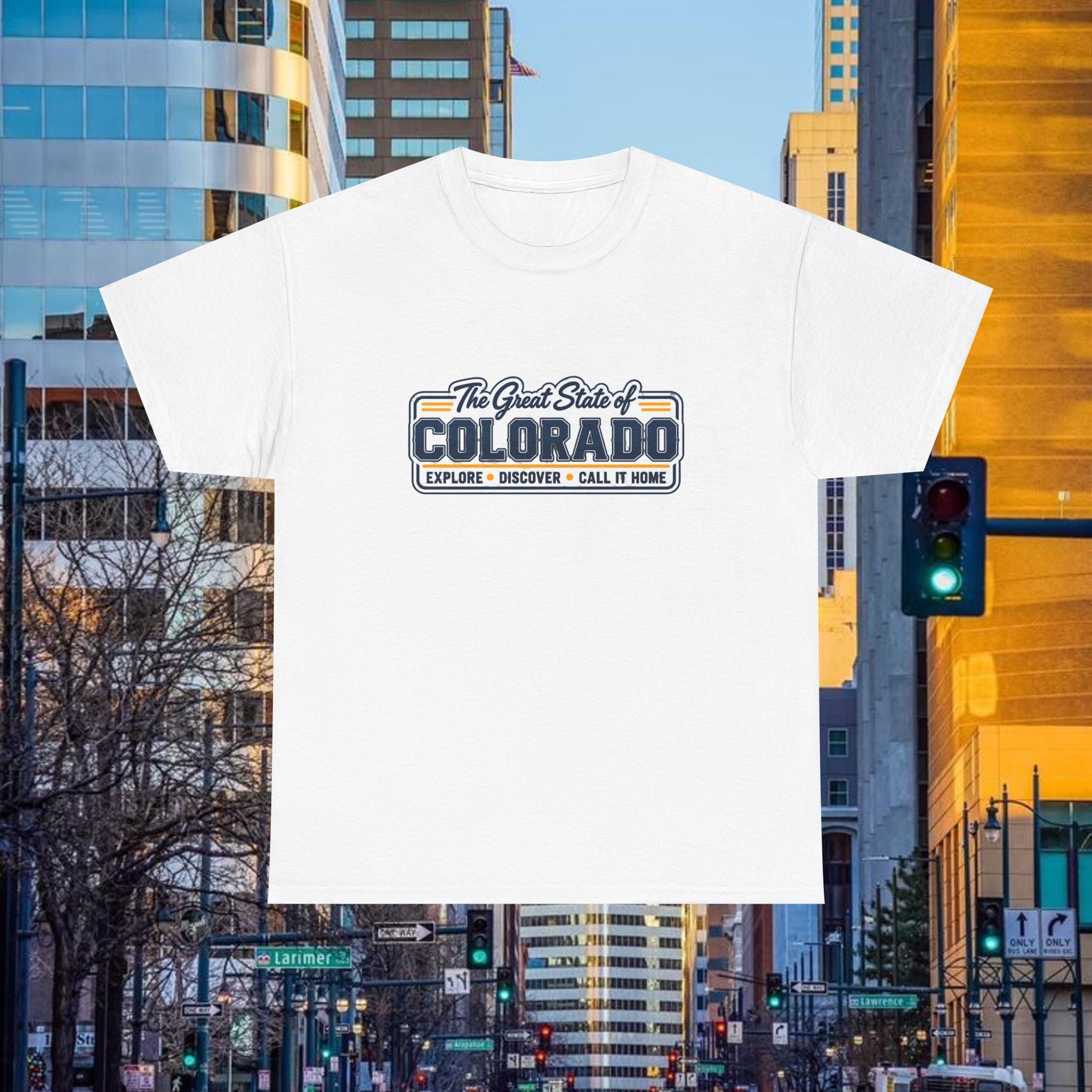 Old School Colorado State Tee — "The Great State of Colorado" T-Shirt