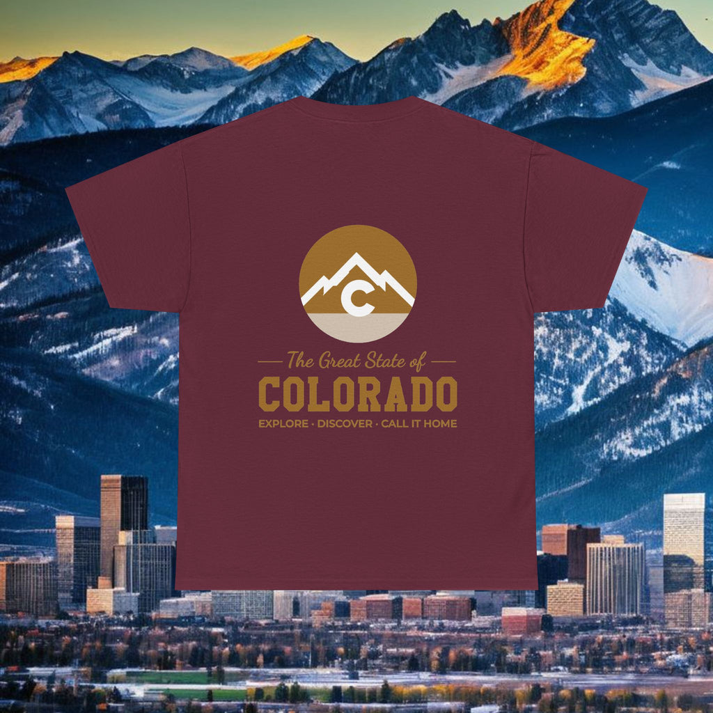Modern - Gold Logo Front and Back Design- T-Shirt