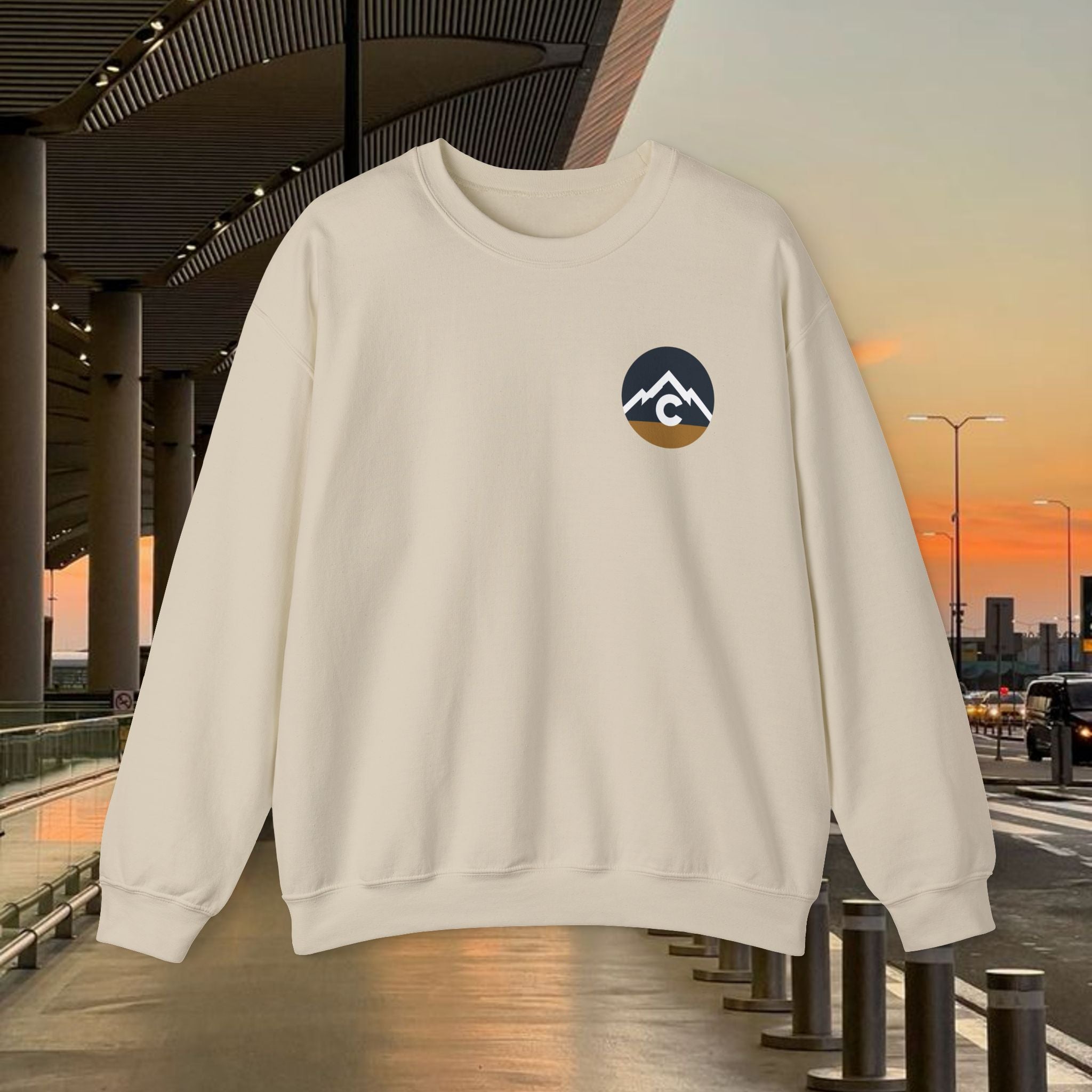 Modern F and B Colorado Crewneck Sweatshirt - The Great State of Colorado Mountain Logo