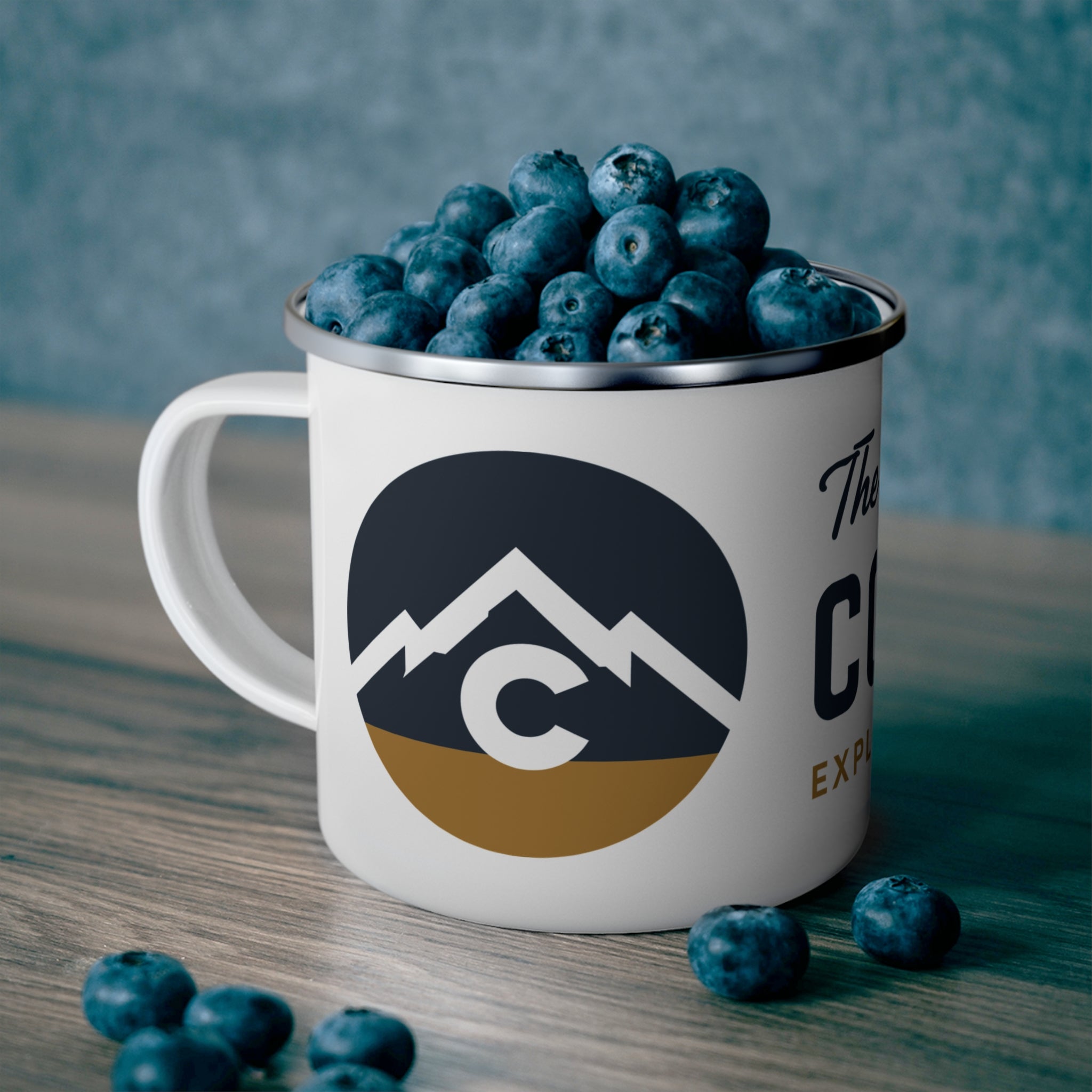 Colorado Enamel Camping Mug — "The Great State of Colorado" Camp Coffee Cup