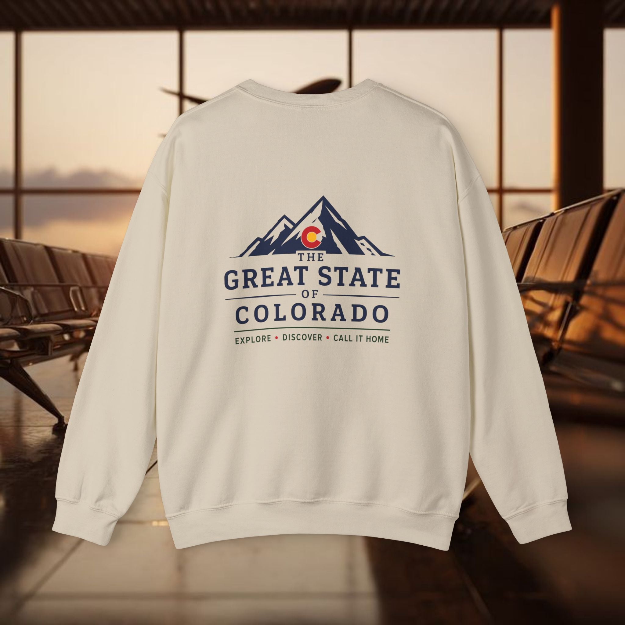 Classic Colorado Back Mountain Crewneck Sweatshirt – The Great State of Colorado Back Print