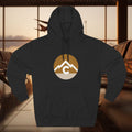 Mountain Circle Hoodie — Retro Sunrise Outdoor Logo
