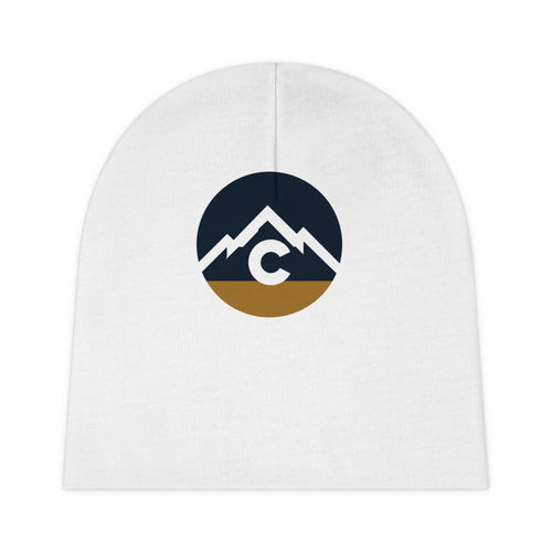 Colorado Baby Mountain Logo Baby Beanie – Retro Brown Outdoor Infant Hat