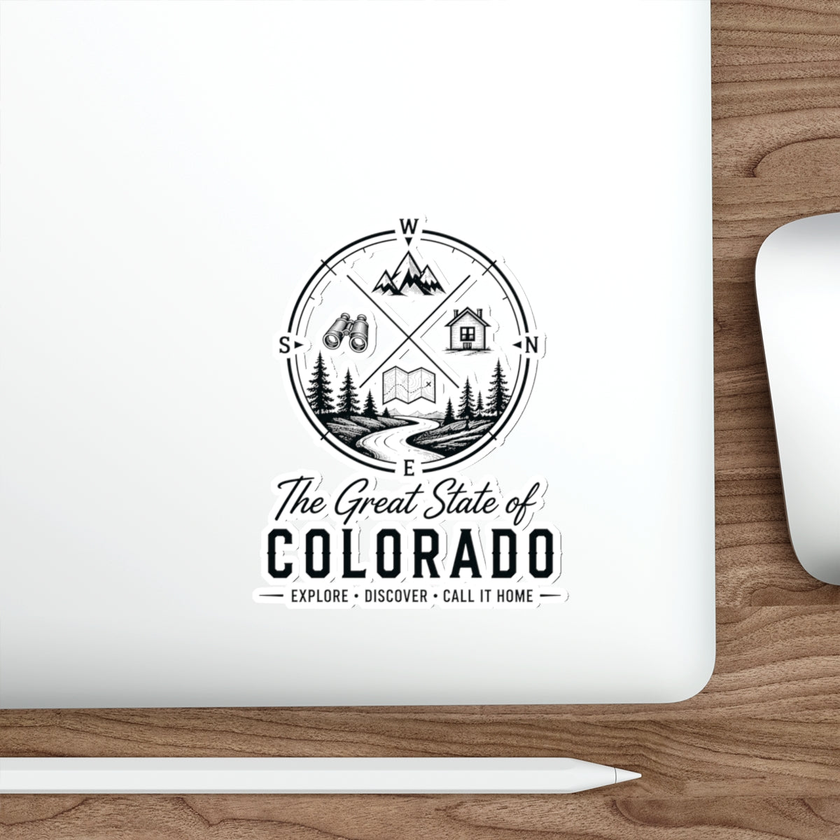 Heritage Colorado Adventure Die-Cut Sticker – The Great State of Colorado, Explore • Discover • Call It Home