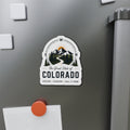 Colorado Mountain Die-Cut Magnet — "The Great State of Colorado" Travel Sticker
