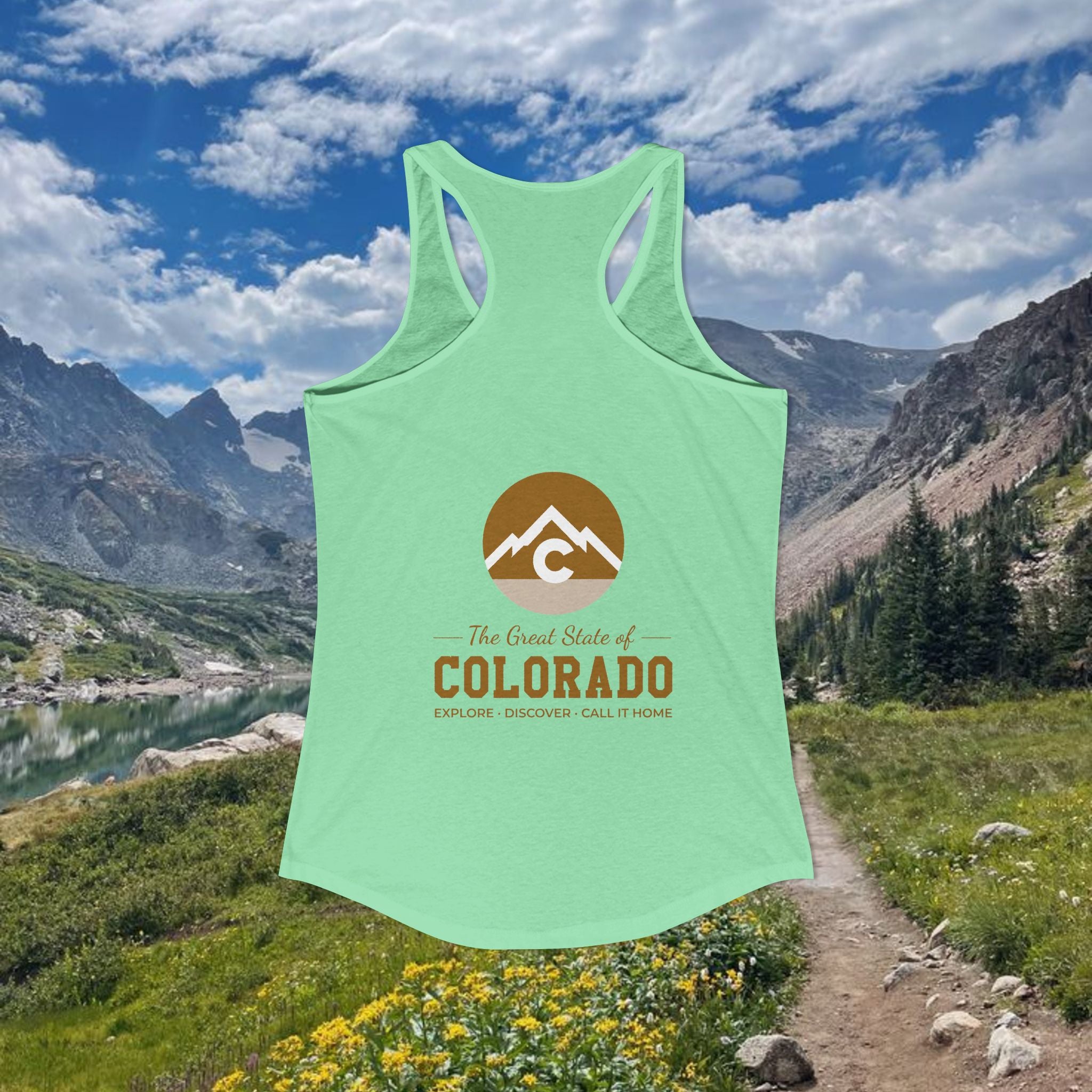 Modern F and B Gold Women's Ideal Racerback Tank