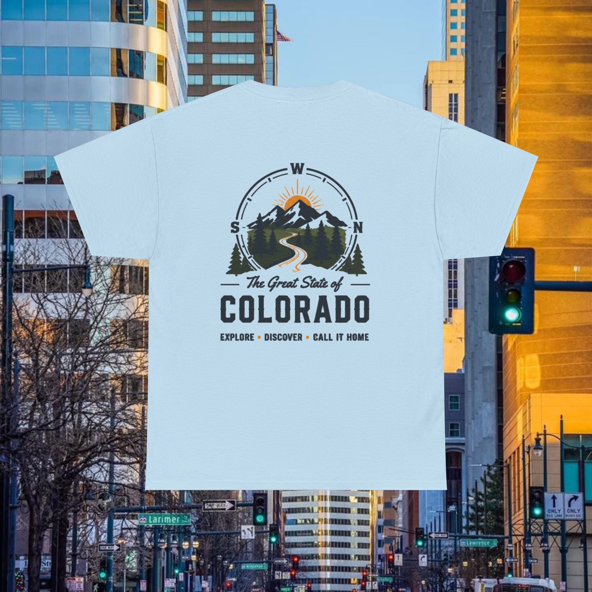 Compass back T-Shirt — The Great State of Colorado Graphic Tee