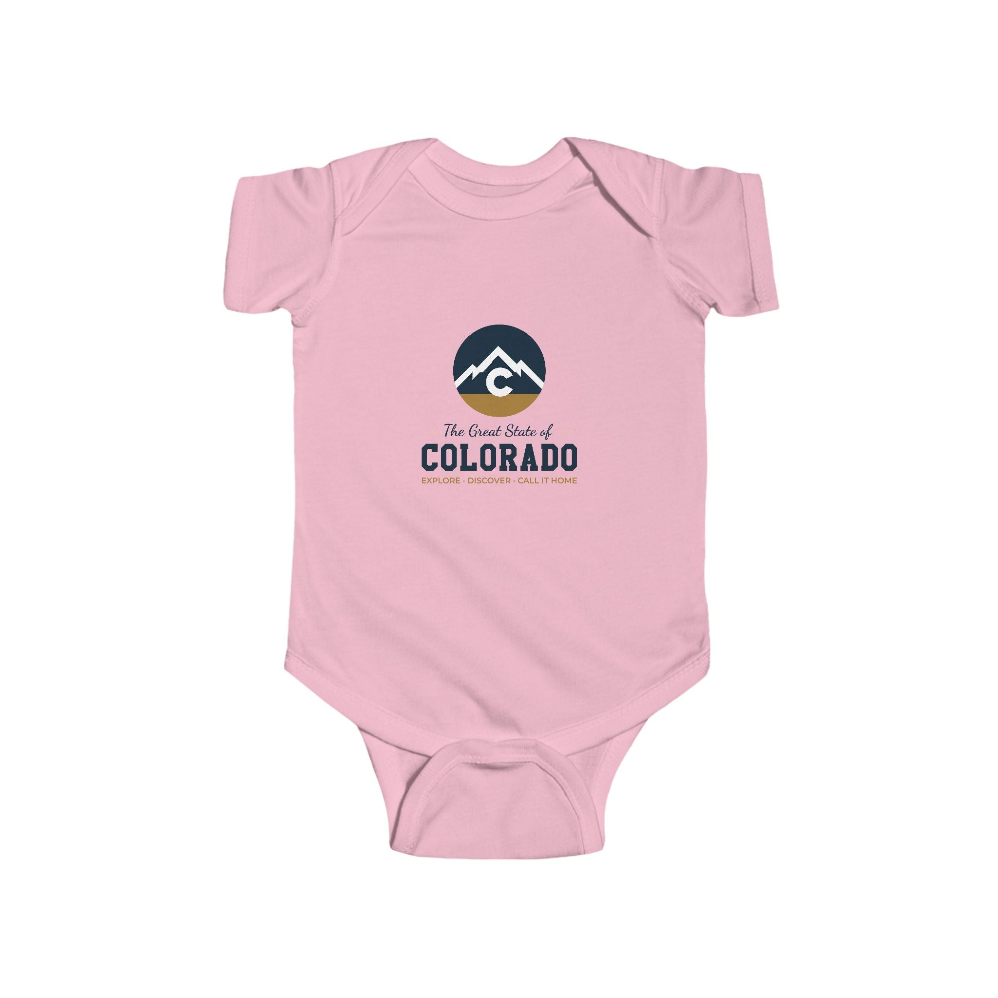 Colorado Mountain Baby Bodysuit – 'The Rocky State of Colorado' Infant Onesie