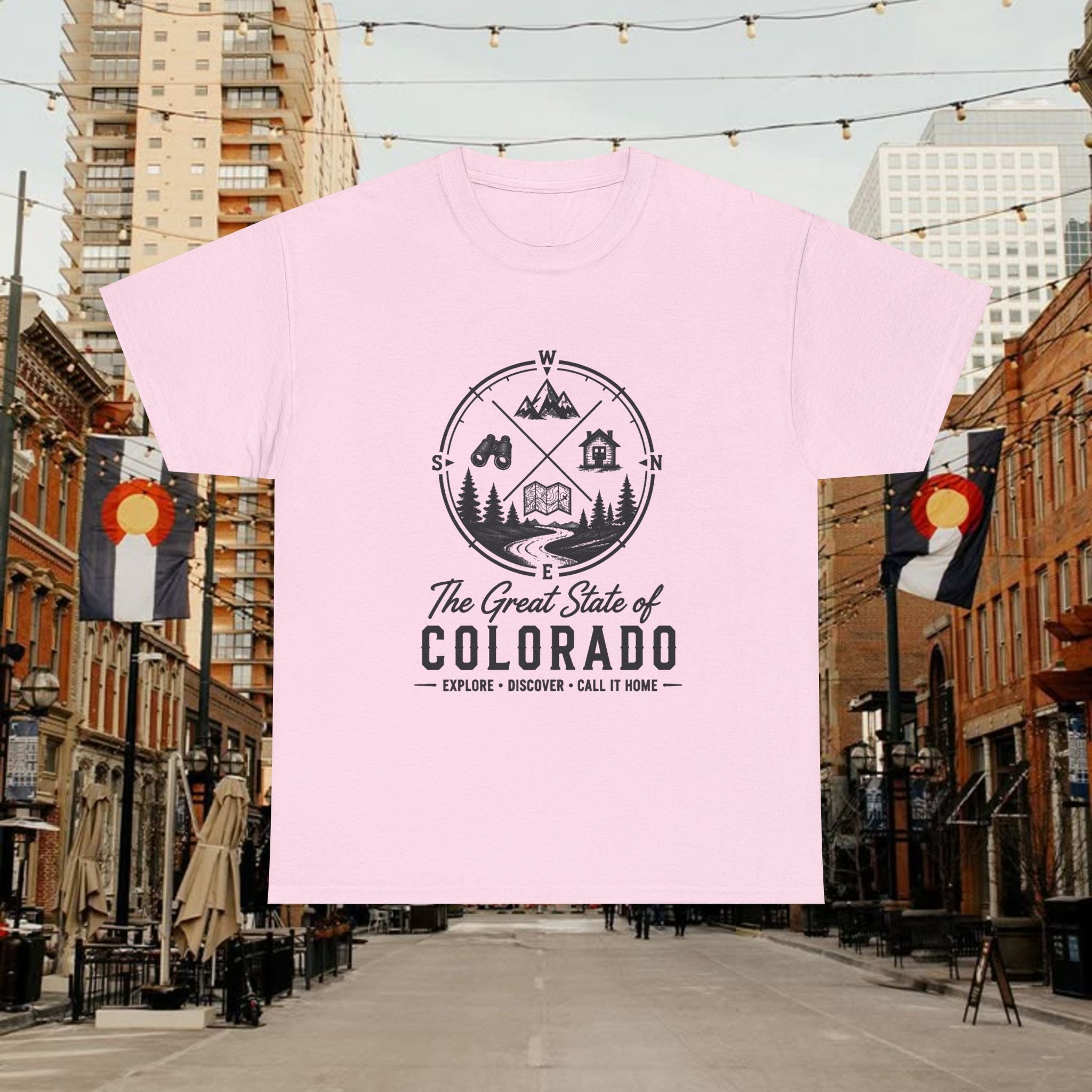 Heritage Front T-Shirt — The Great State of Colorado Explorer Tee