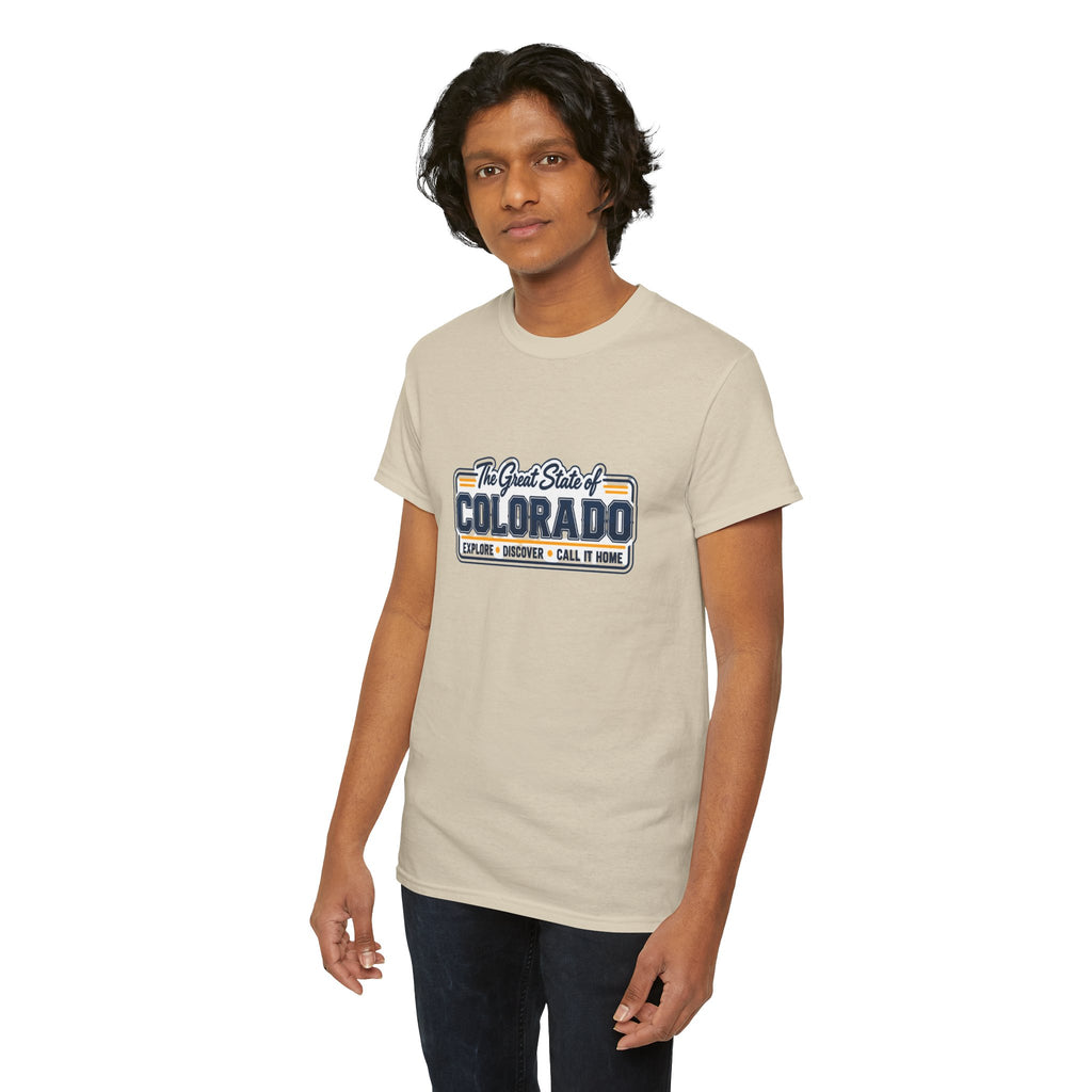 Old School Colorado State Tee — "The Great State of Colorado" T-Shirt