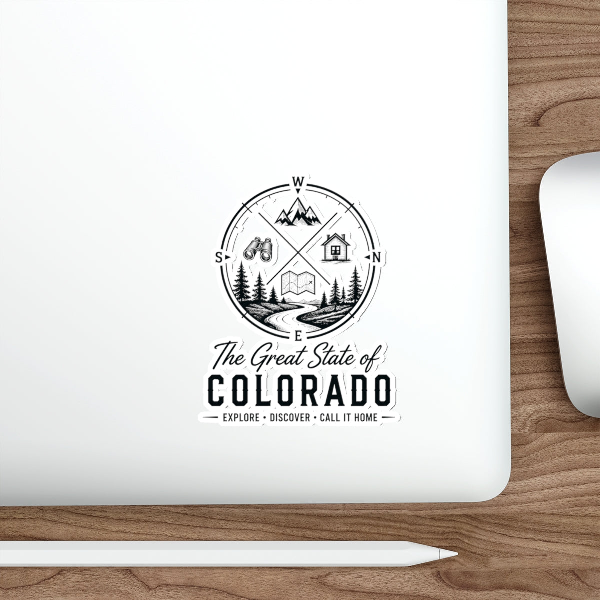 Heritage Colorado Adventure Die-Cut Sticker – The Great State of Colorado, Explore • Discover • Call It Home