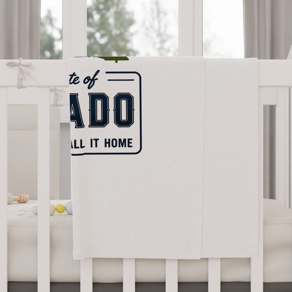 Toddler Blanket — Colorado State Logo Cozy Blanket for Kids | "The Great State of Colorado"