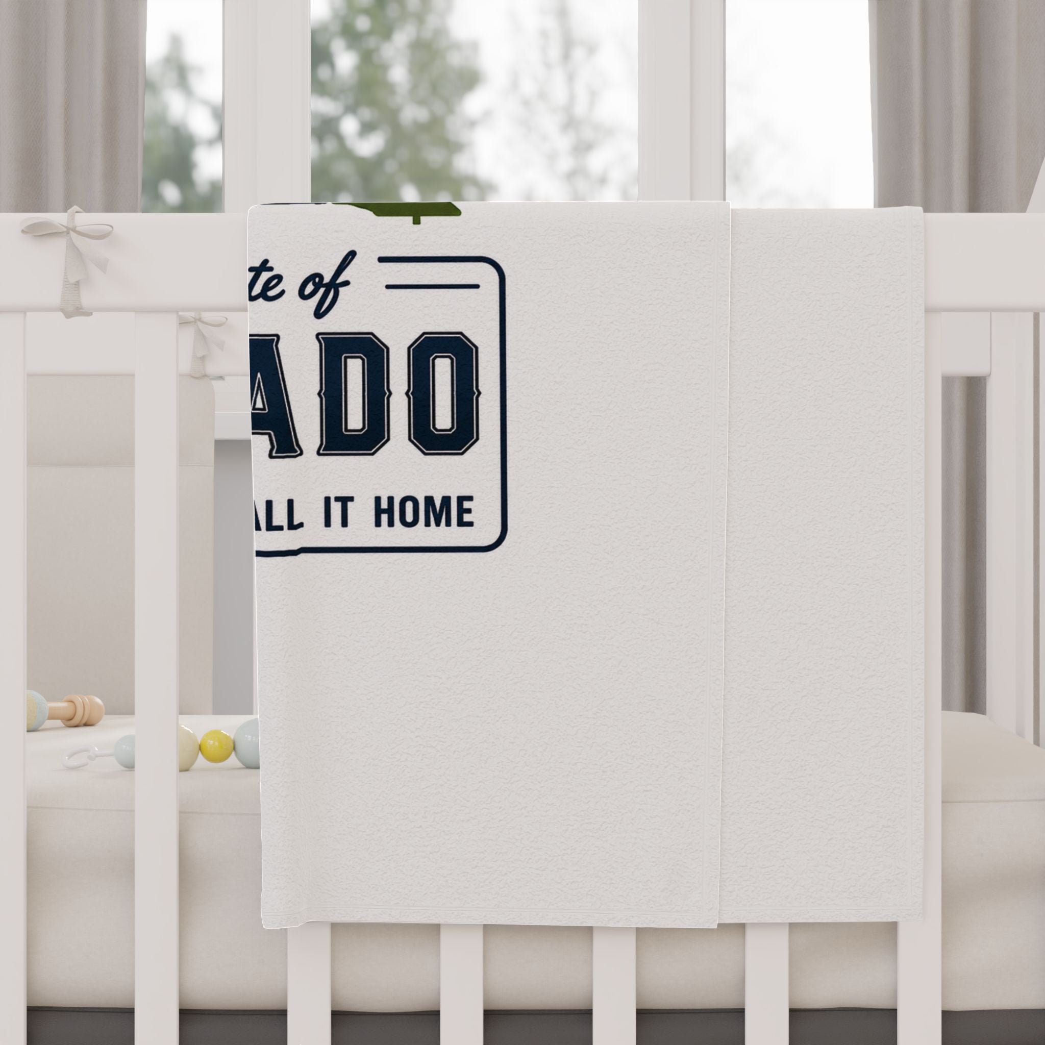 Toddler Blanket — Colorado State Logo Cozy Blanket for Kids | "The Great State of Colorado"