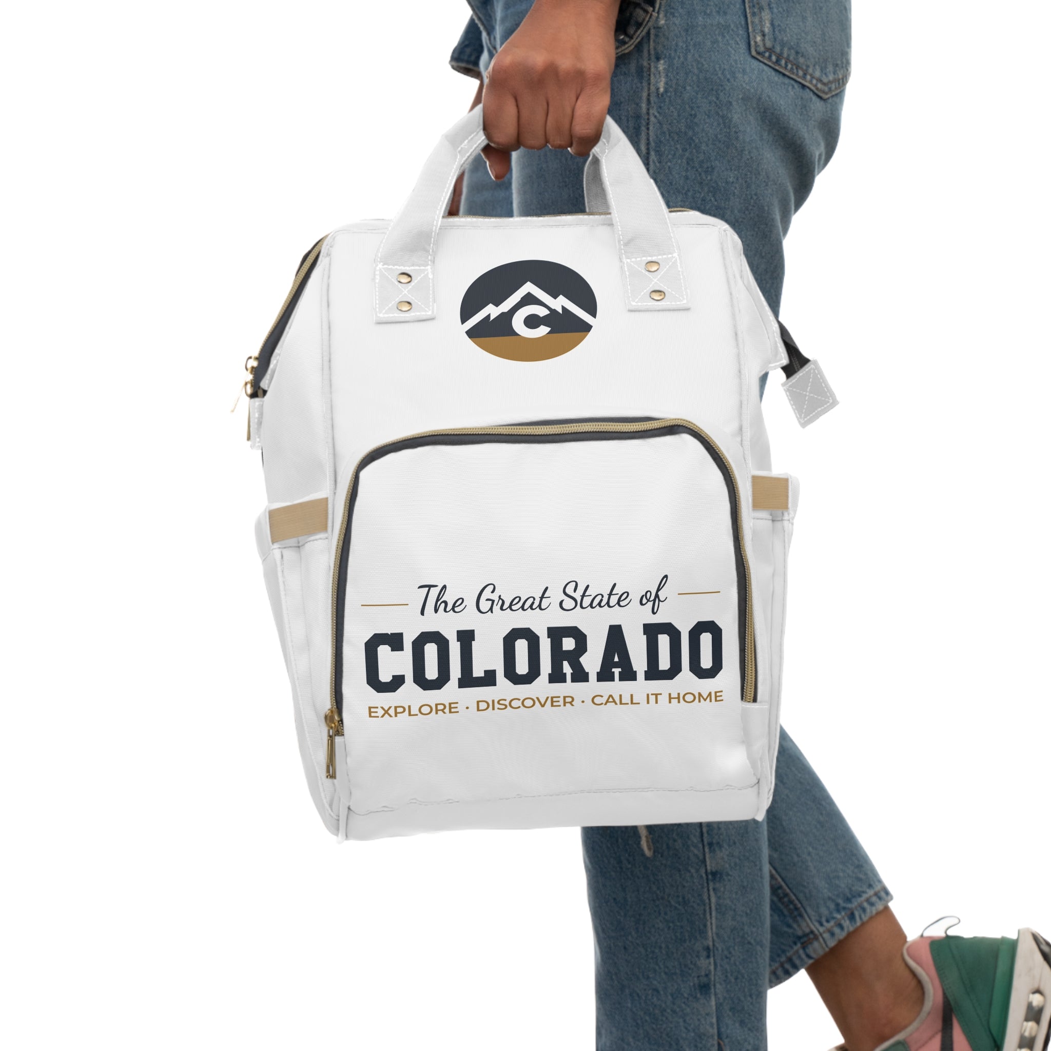 Baby Collection Colorado Mountain Logo Diaper Backpack — Multifunctional Baby Travel Bag
