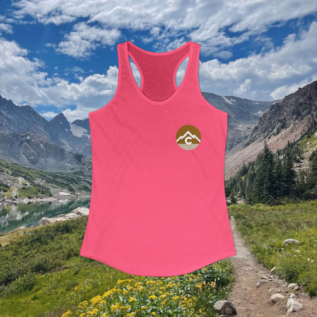 Modern F and B Gold Women's Ideal Racerback Tank
