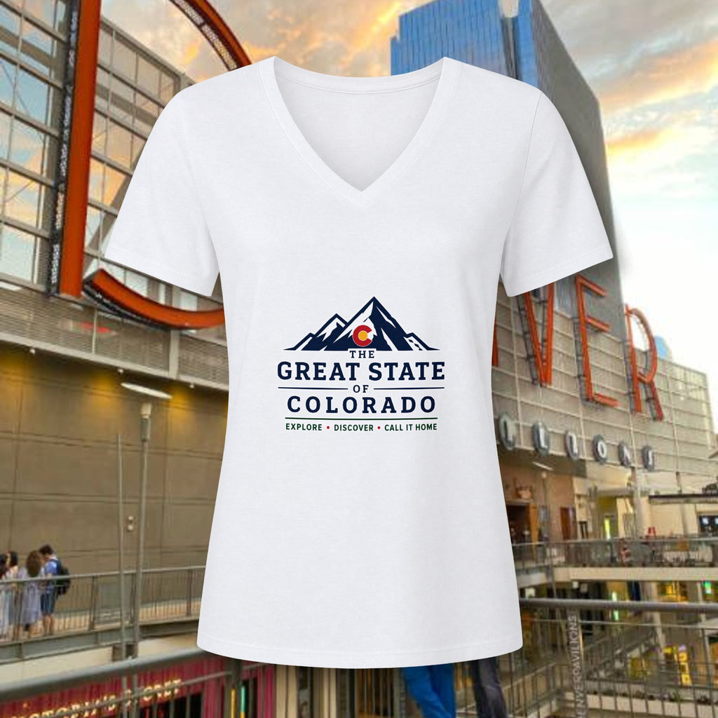 Classic Women's Relaxed Heather CVC V-Neck Tee