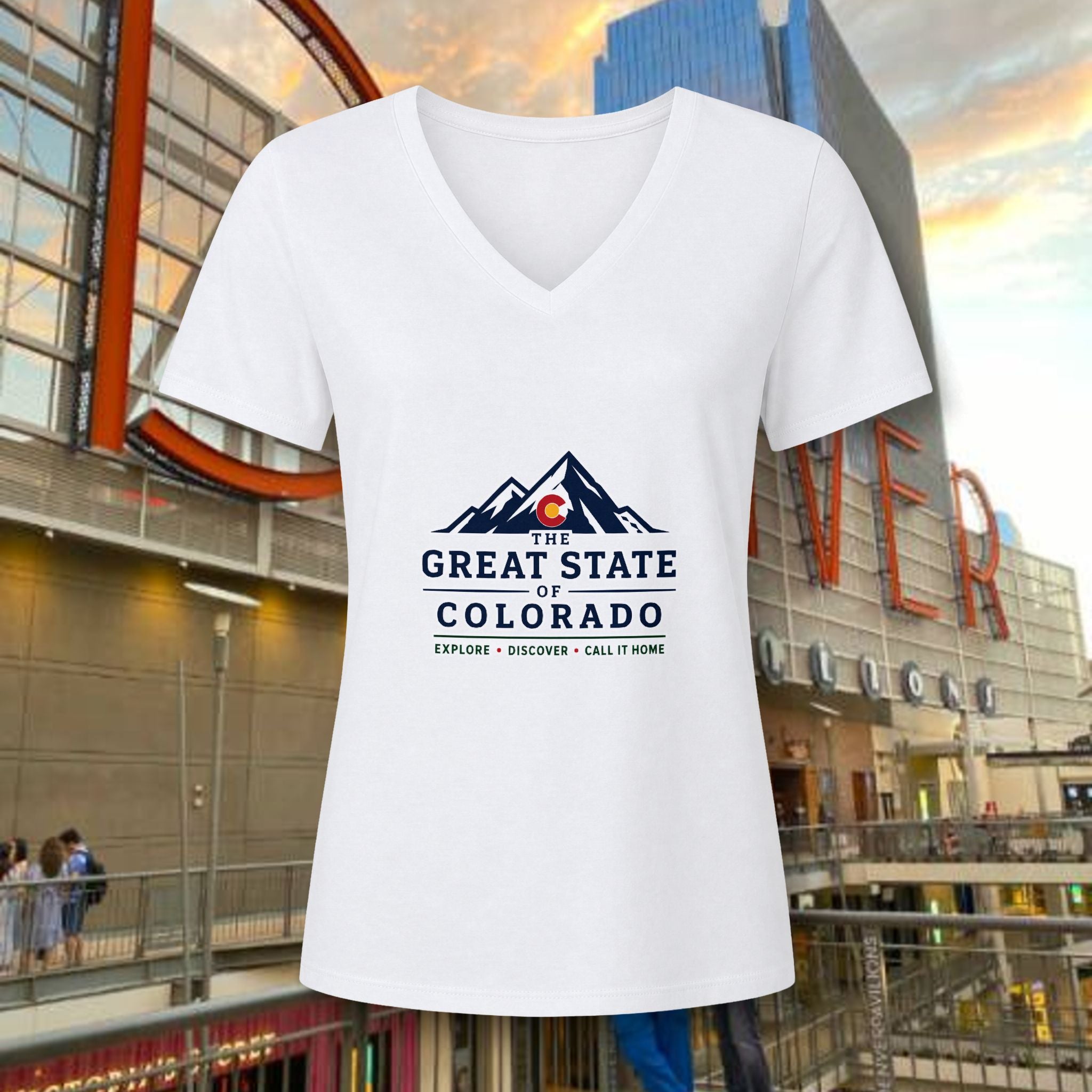 Classic Women's Relaxed Heather CVC V-Neck Tee