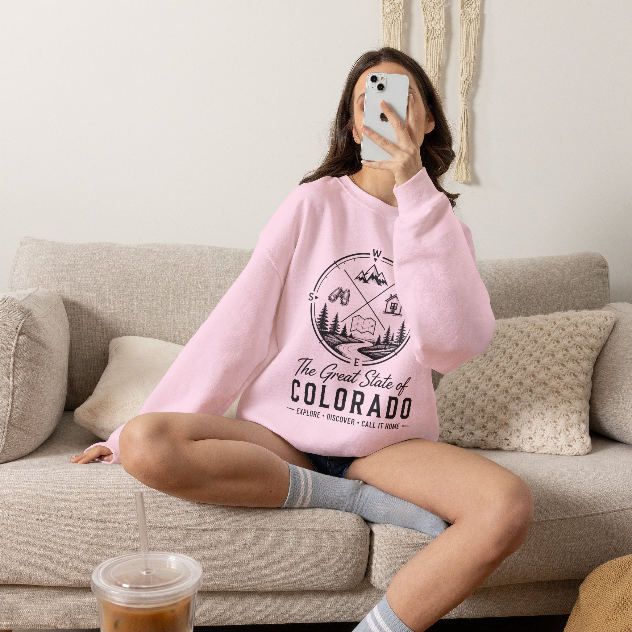 Heritage Colorado Crewneck Sweatshirt – The Great State of Colorado Graphic Pullover