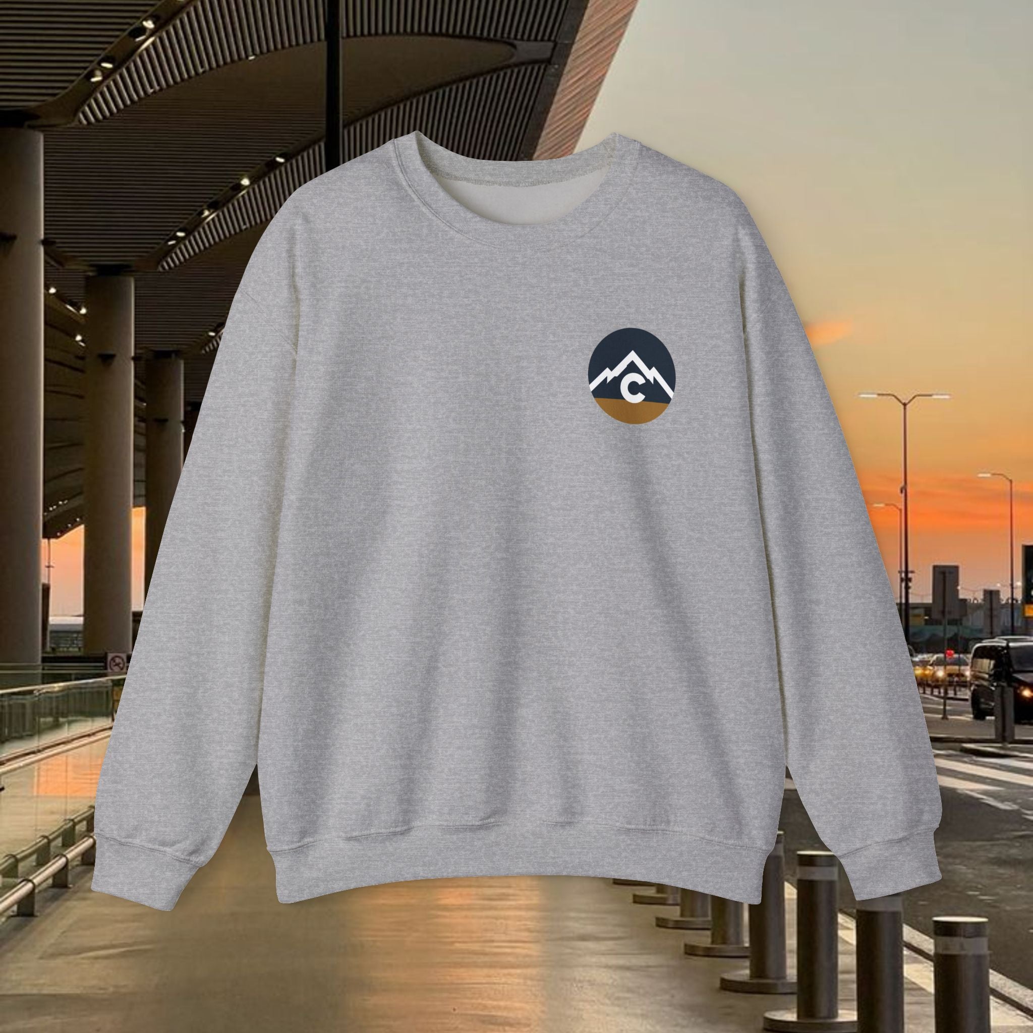 Modern F and B Colorado Crewneck Sweatshirt - The Great State of Colorado Mountain Logo