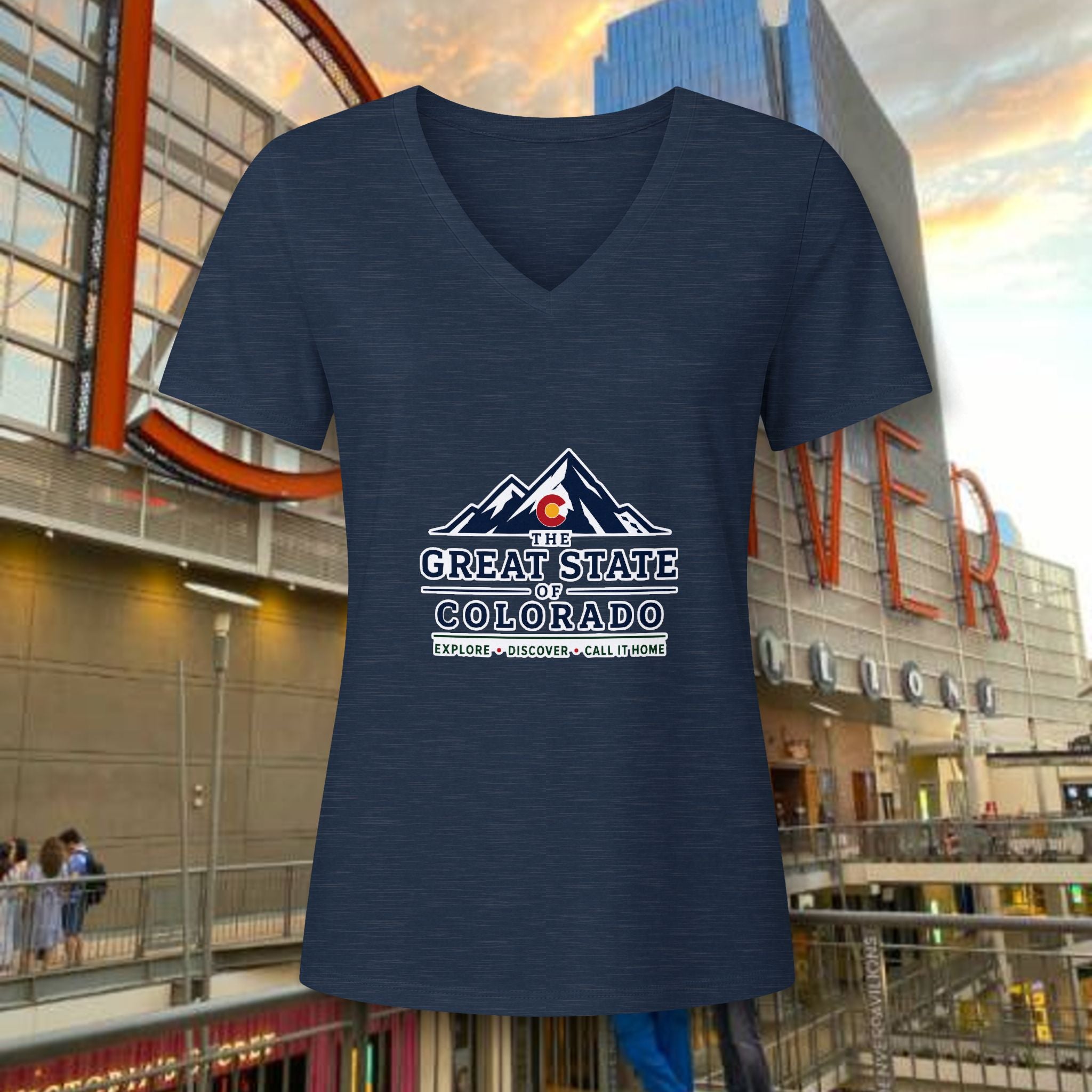 Classic Women's Relaxed Heather CVC V-Neck Tee