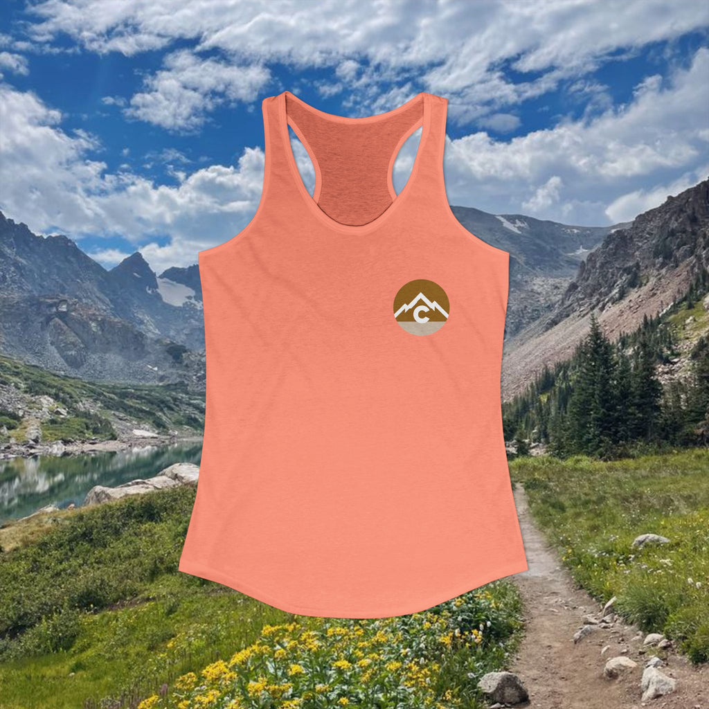 Modern F and B Gold Women's Ideal Racerback Tank