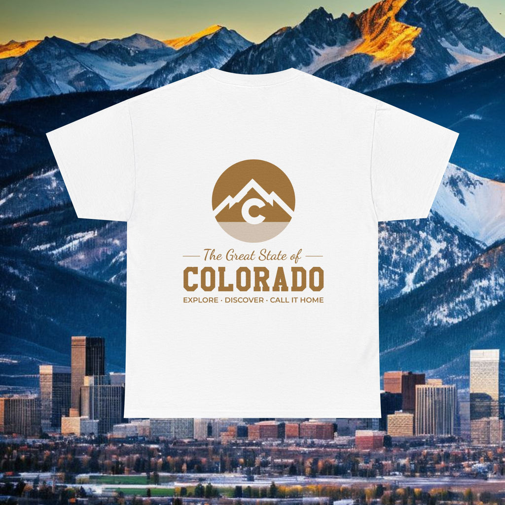 Modern - Gold Logo Front and Back Design- T-Shirt