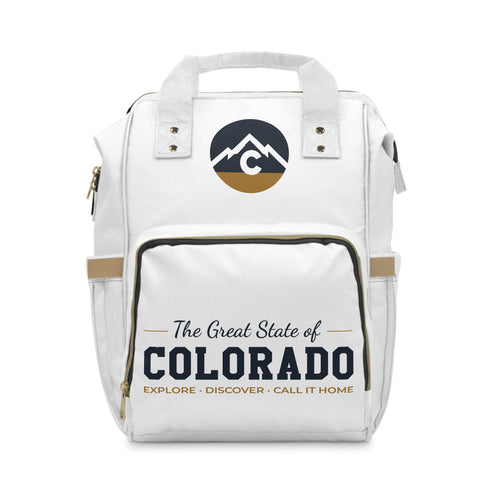 Baby Collection Colorado Mountain Logo Diaper Backpack — Multifunctional Baby Travel Bag