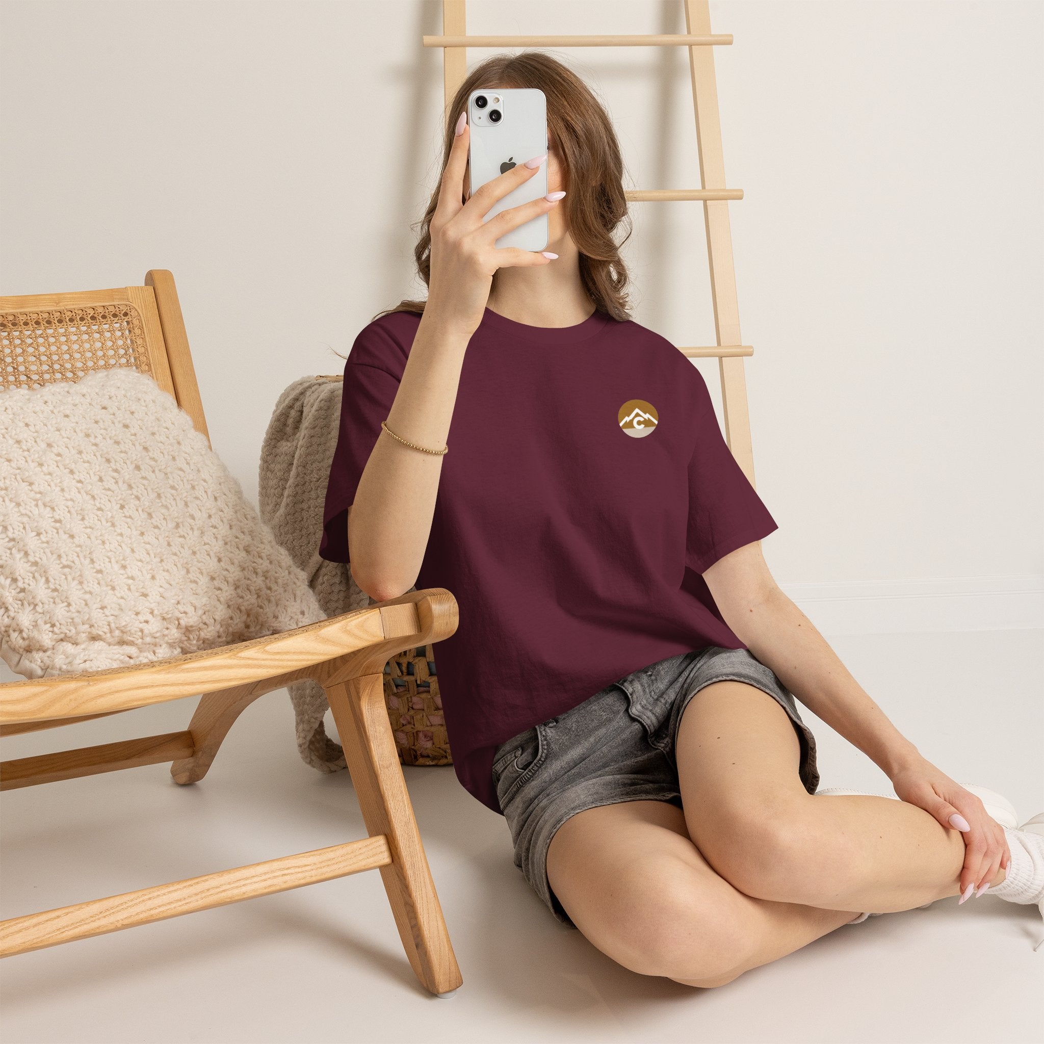 Modern - Gold Logo Front and Back Design- T-Shirt