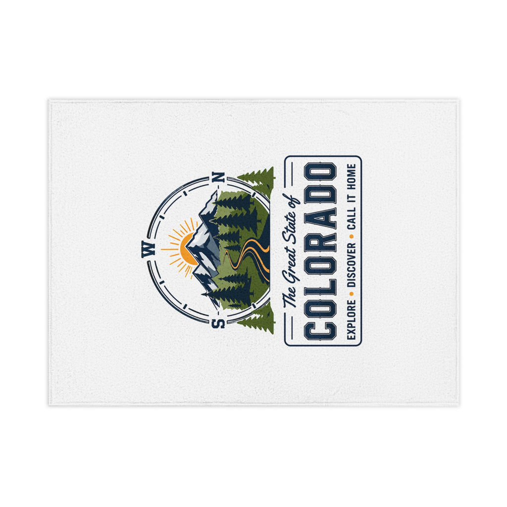 Toddler Blanket — Colorado State Logo Cozy Blanket for Kids | "The Great State of Colorado"