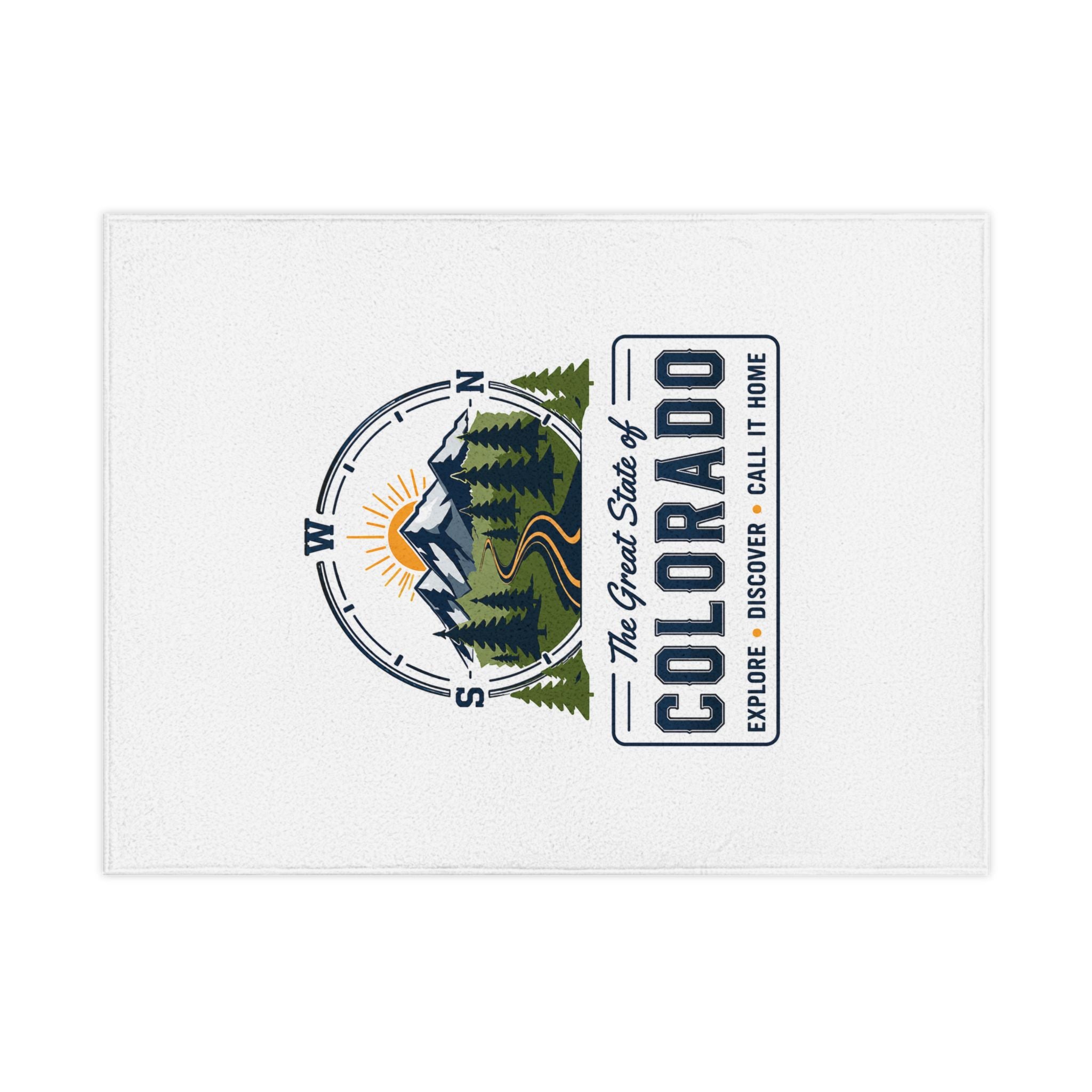 Toddler Blanket — Colorado State Logo Cozy Blanket for Kids | "The Great State of Colorado"