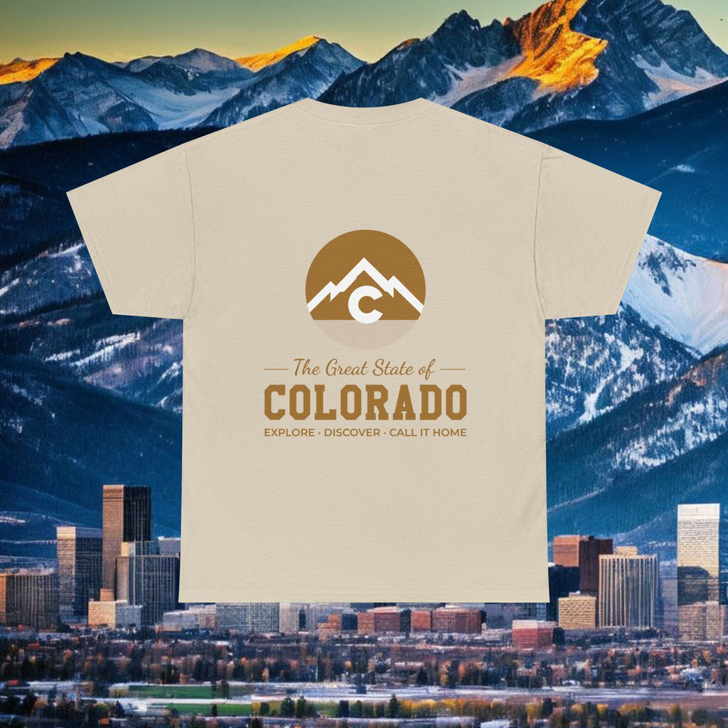 Modern - Gold Logo Front and Back Design- T-Shirt