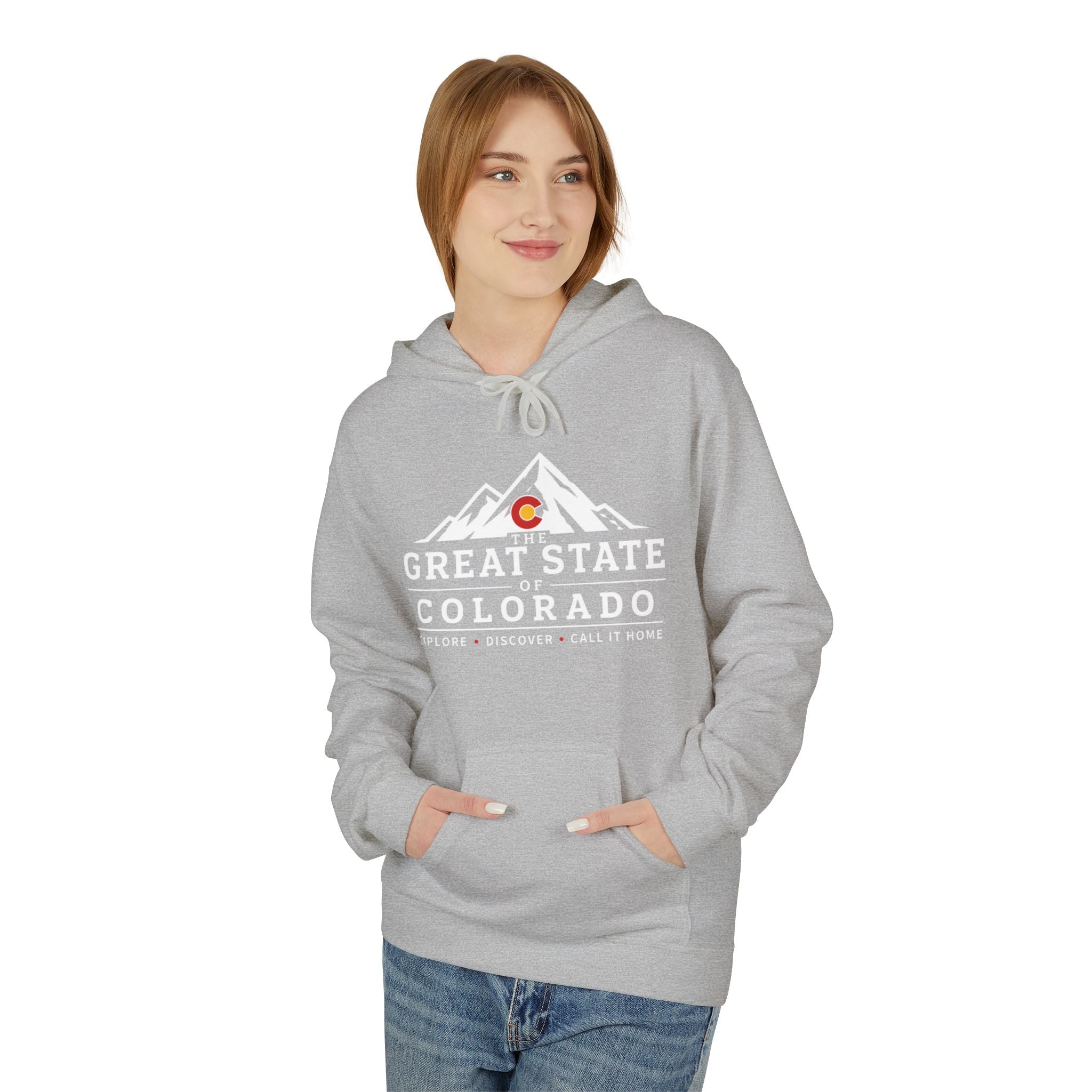 Classic Colorado Mountain Hoodie — "Great State  Of Colorado" Outdoor Adventure Pullover