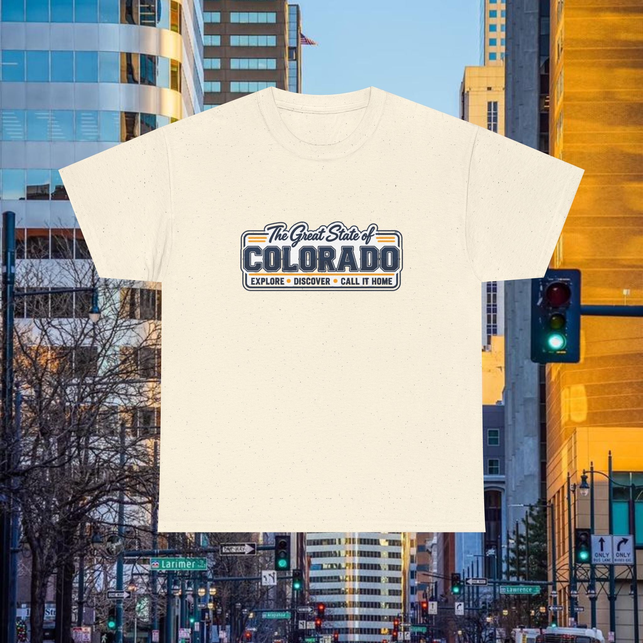 Old School Colorado State Tee — "The Great State of Colorado" T-Shirt