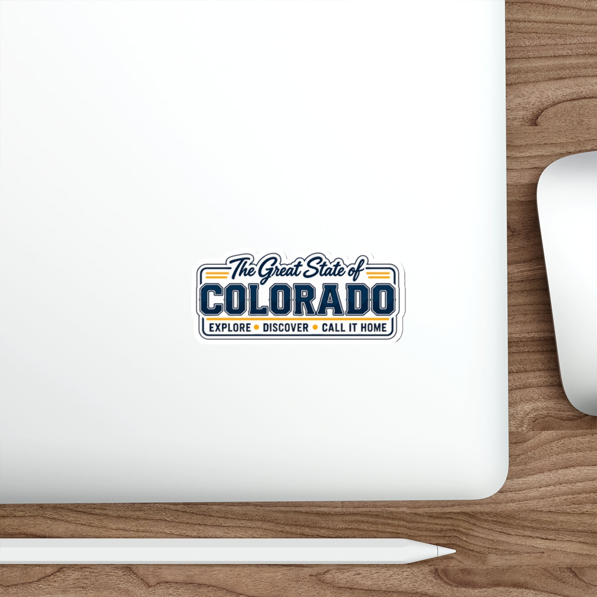 Vintage Colorado Die-Cut Sticker — "The Great State of Colorado" Travel & Adventure Decal