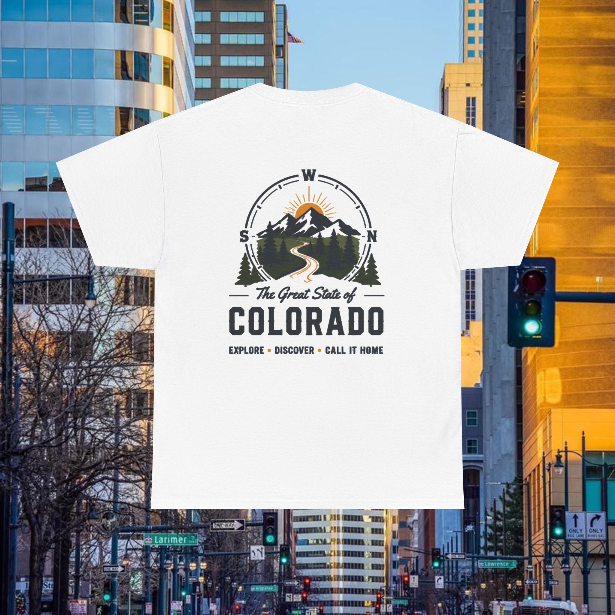Compass back T-Shirt — The Great State of Colorado Graphic Tee