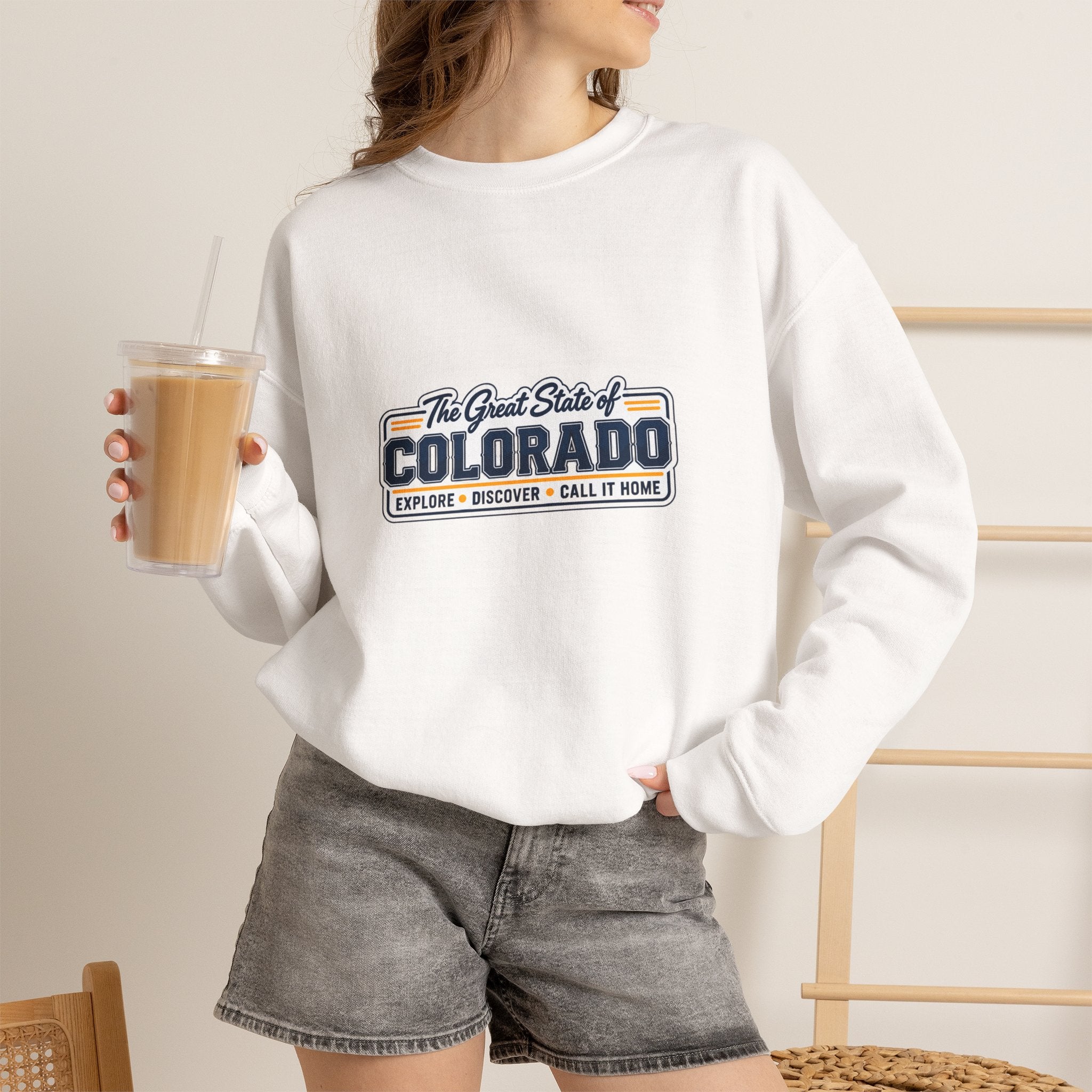 Vintage Colorado Crewneck Sweatshirt — The Great State of Colorado Retro Logo