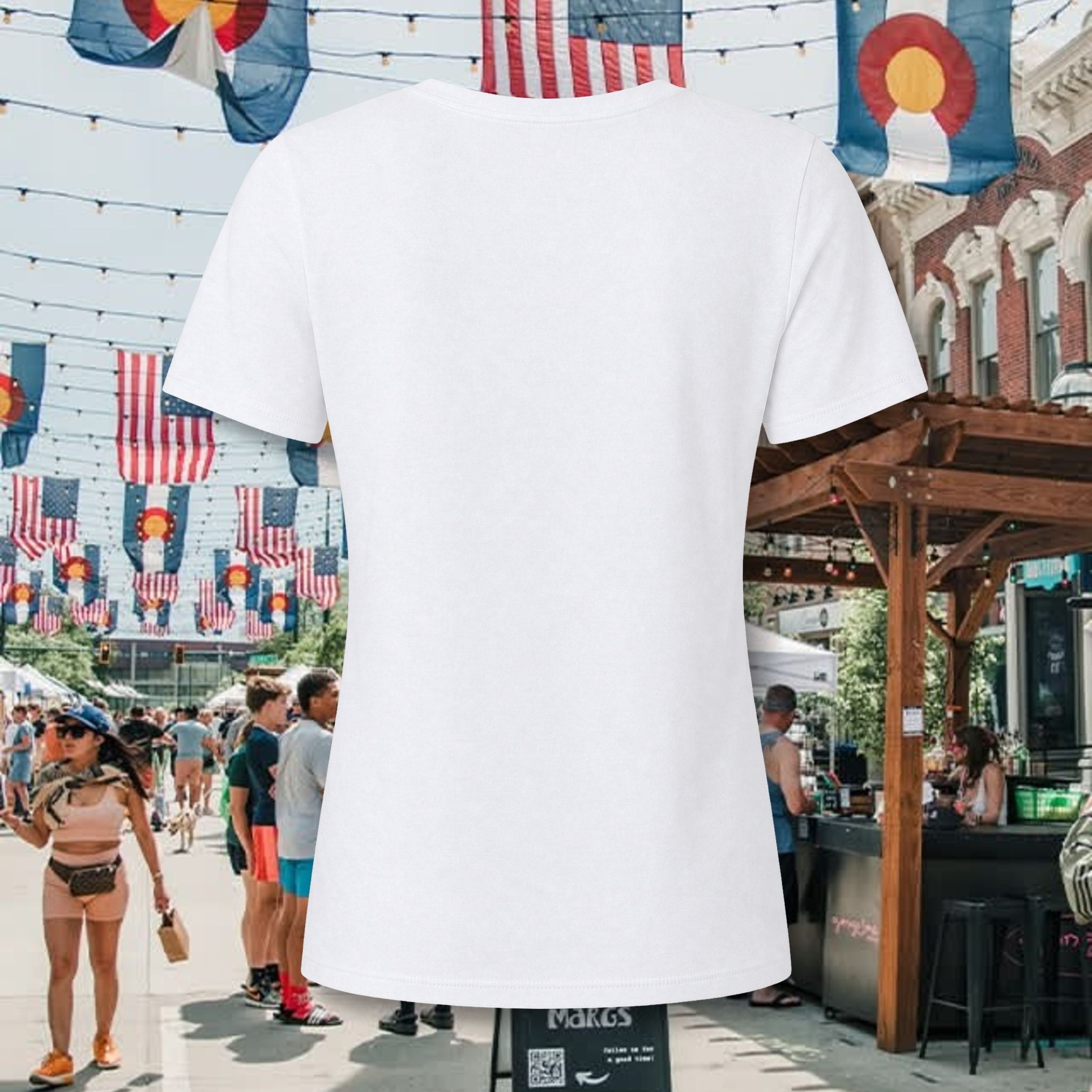 Heritage Colorado Adventure V-Neck Tee — "The Great State of Colorado" Outdoor Mountain Travel Shirt
